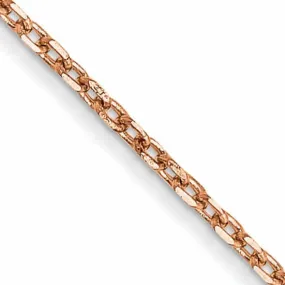 14k Rose Gold Cable Chain 1MM