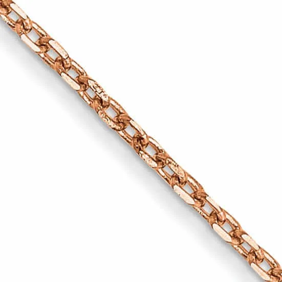 14k Rose Gold Cable Chain 1MM