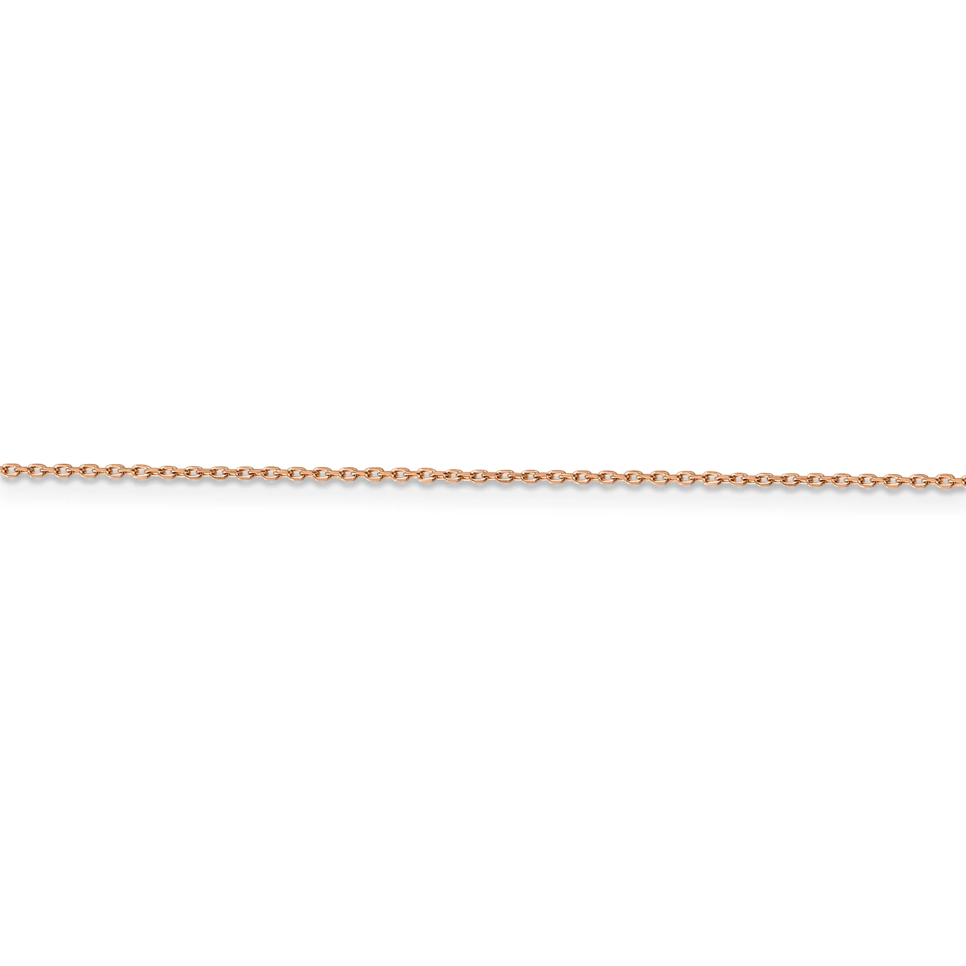 14k Rose Gold Cable Chain 1MM