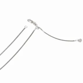 14K White Gold Adjustable Box Bracelet