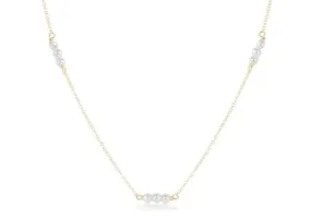 15" Choker Joy Simplicity Chain Gold - 3mm Pearl