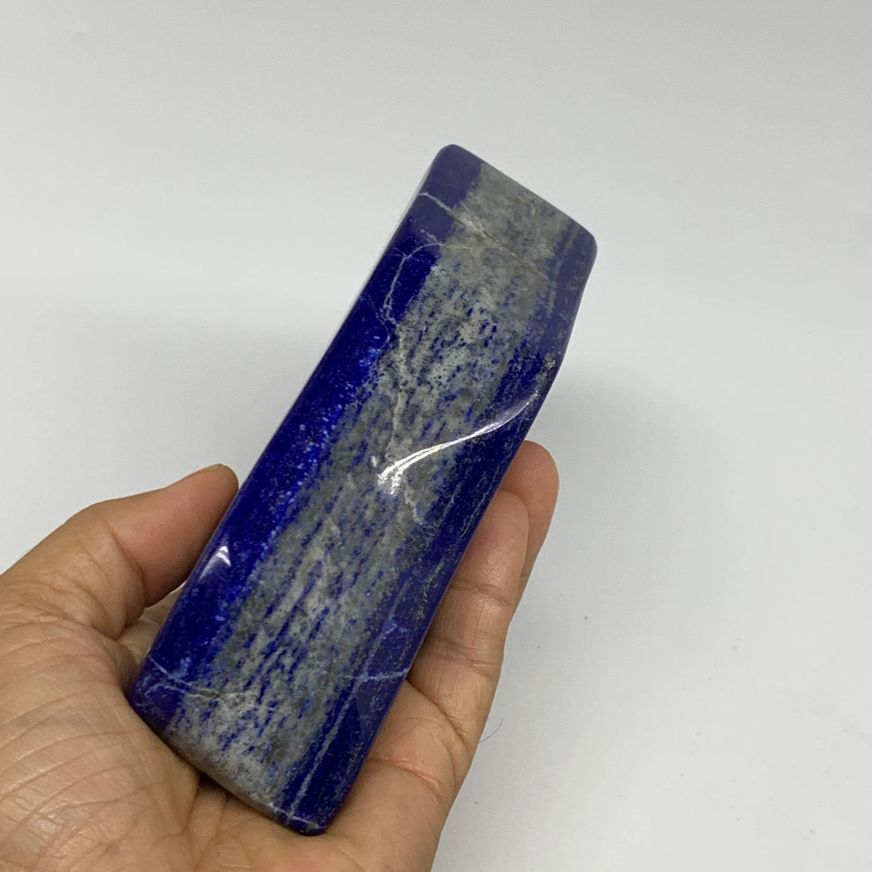 1.92 lbs, 5.4"x2.6"x1.7", Natural Freeform Lapis Lazuli from Afghanistan, B32948