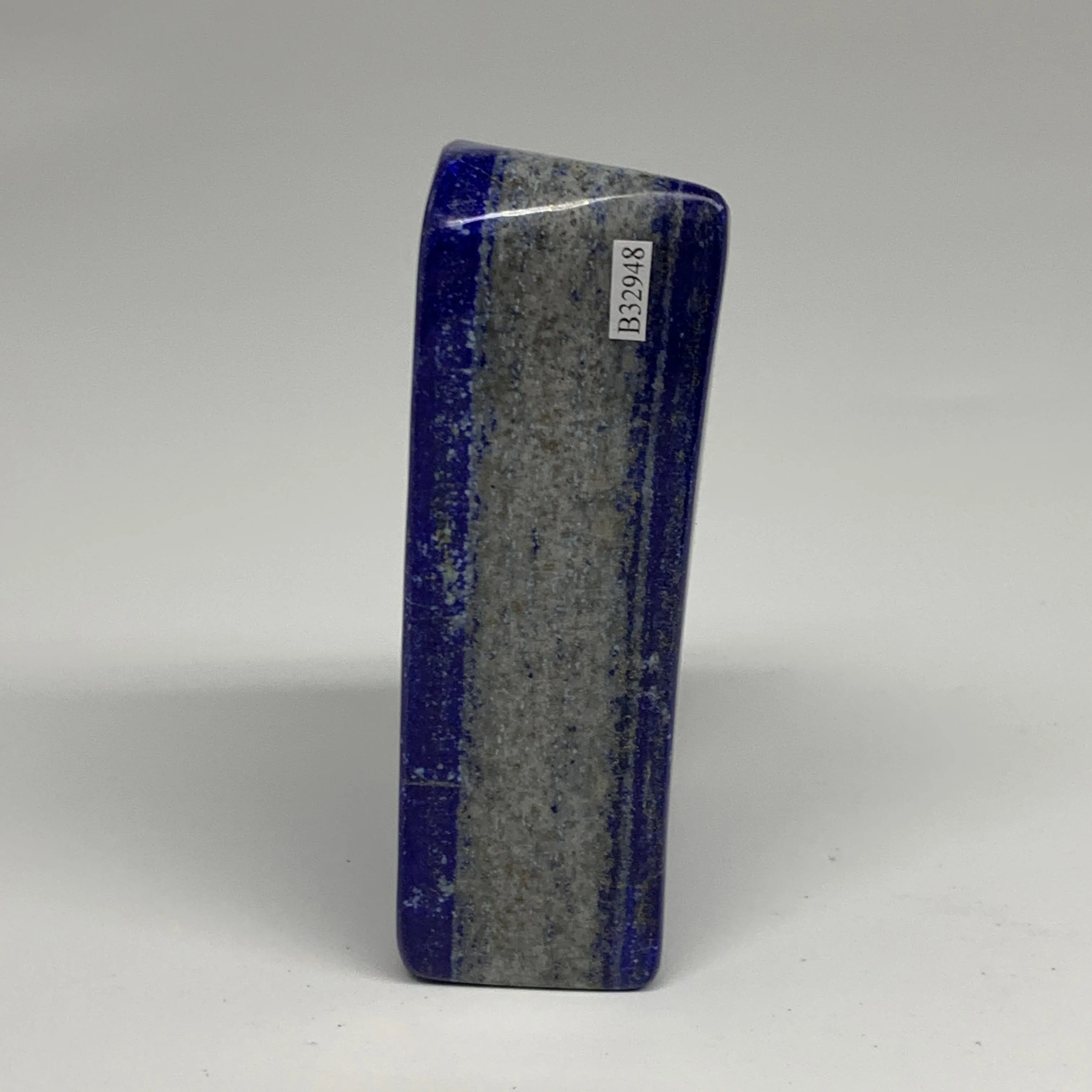 1.92 lbs, 5.4"x2.6"x1.7", Natural Freeform Lapis Lazuli from Afghanistan, B32948