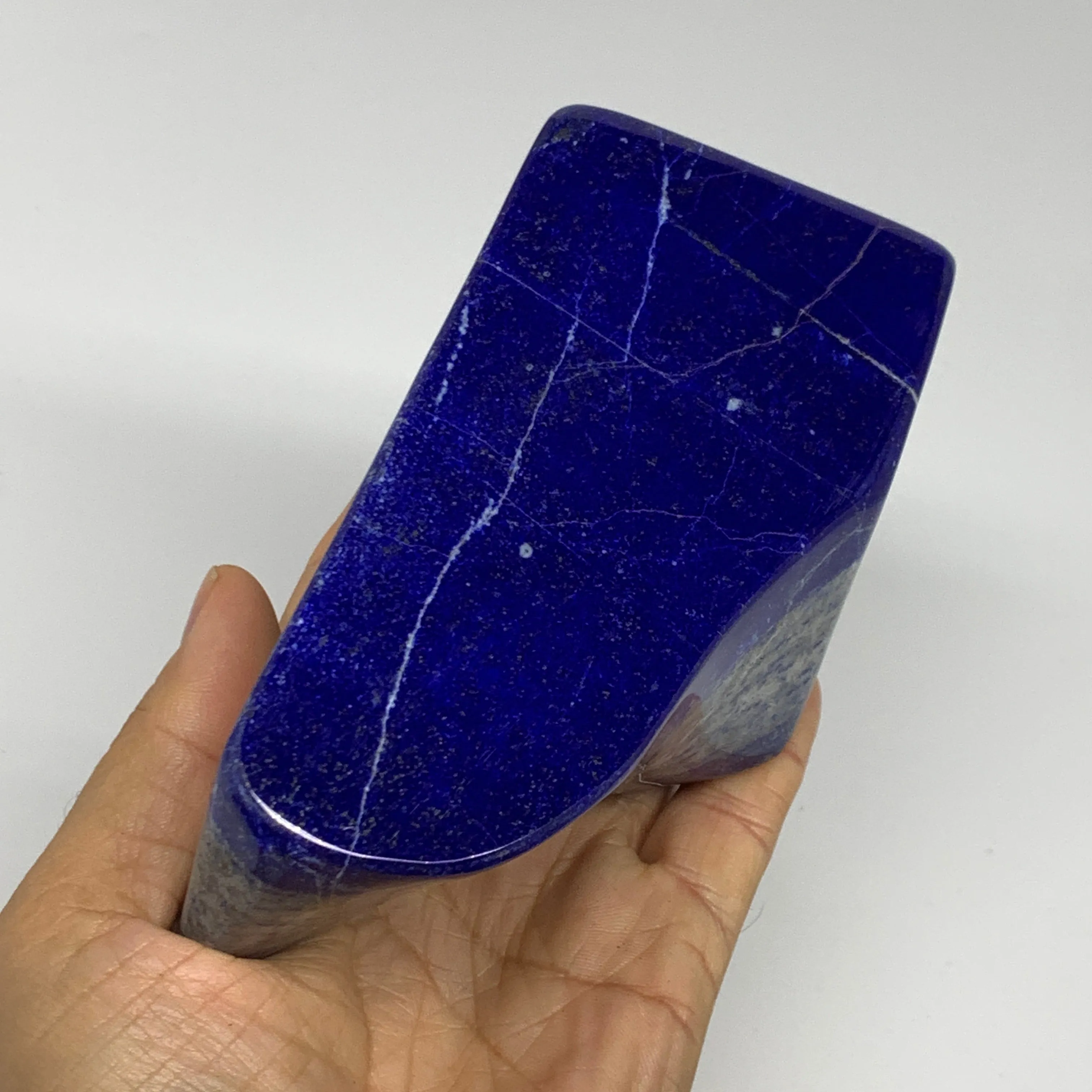 1.92 lbs, 5.4"x2.6"x1.7", Natural Freeform Lapis Lazuli from Afghanistan, B32948