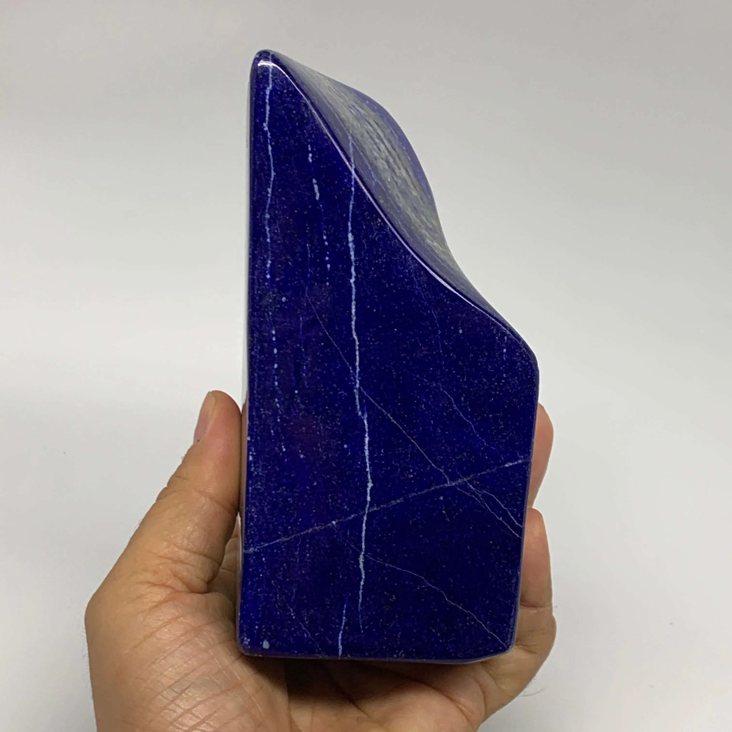 1.92 lbs, 5.4"x2.6"x1.7", Natural Freeform Lapis Lazuli from Afghanistan, B32948