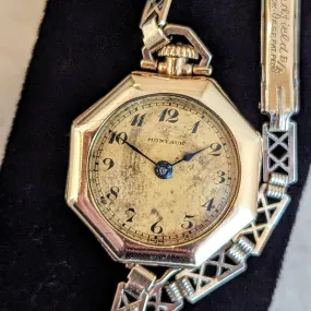 1920s MONTAUK Ladies Watch Marvin Watch Co. 15 Jewels Fahys Montauk Case