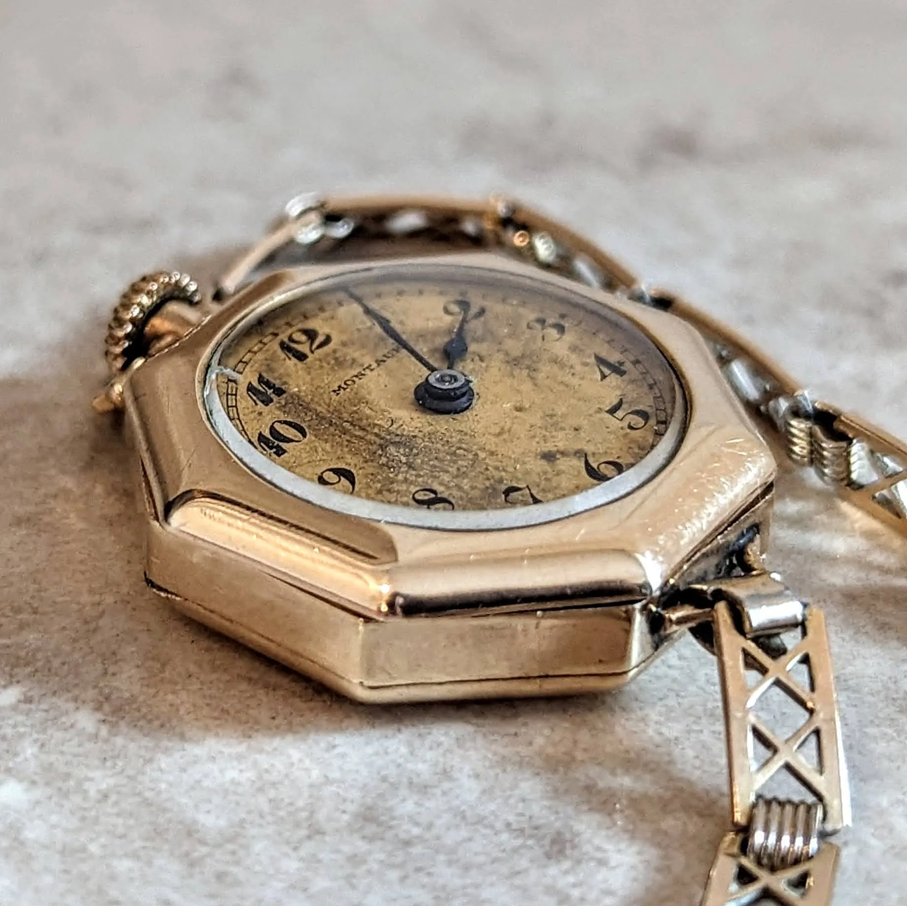 1920s MONTAUK Ladies Watch Marvin Watch Co. 15 Jewels Fahys Montauk Case
