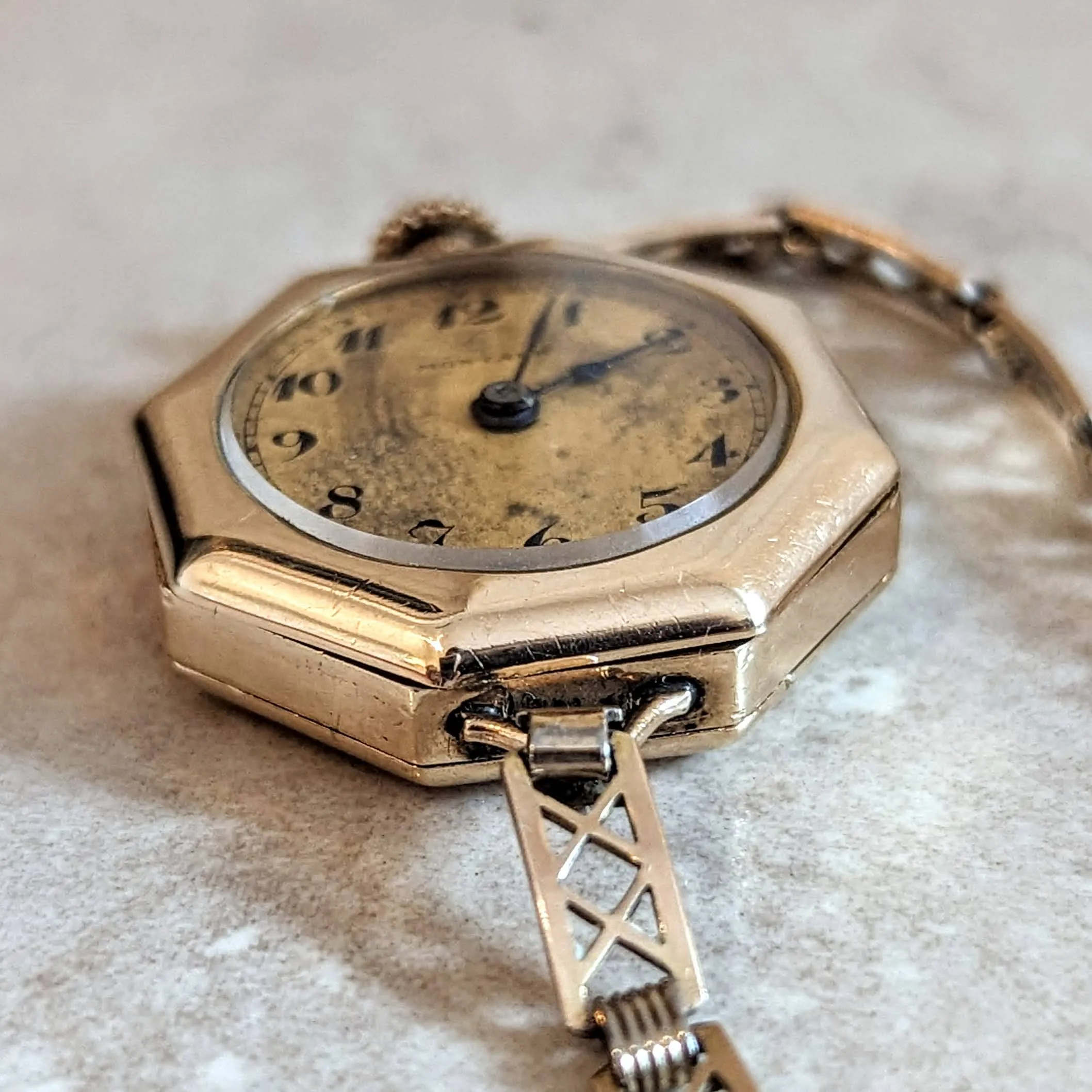 1920s MONTAUK Ladies Watch Marvin Watch Co. 15 Jewels Fahys Montauk Case