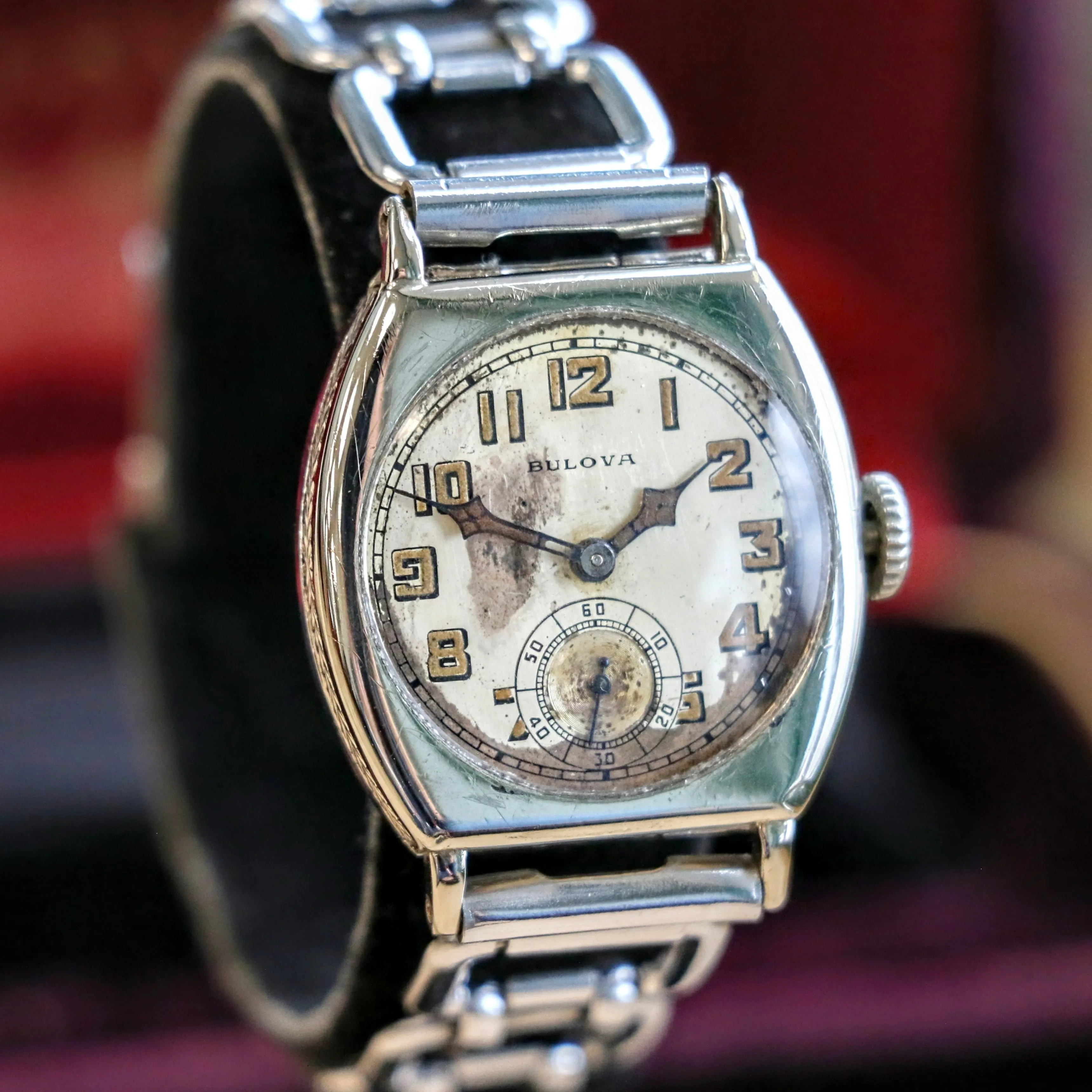 1928 BULOVA Spartan Watch 15 Jewels Cal. 10AN Art Deco Wristwatch