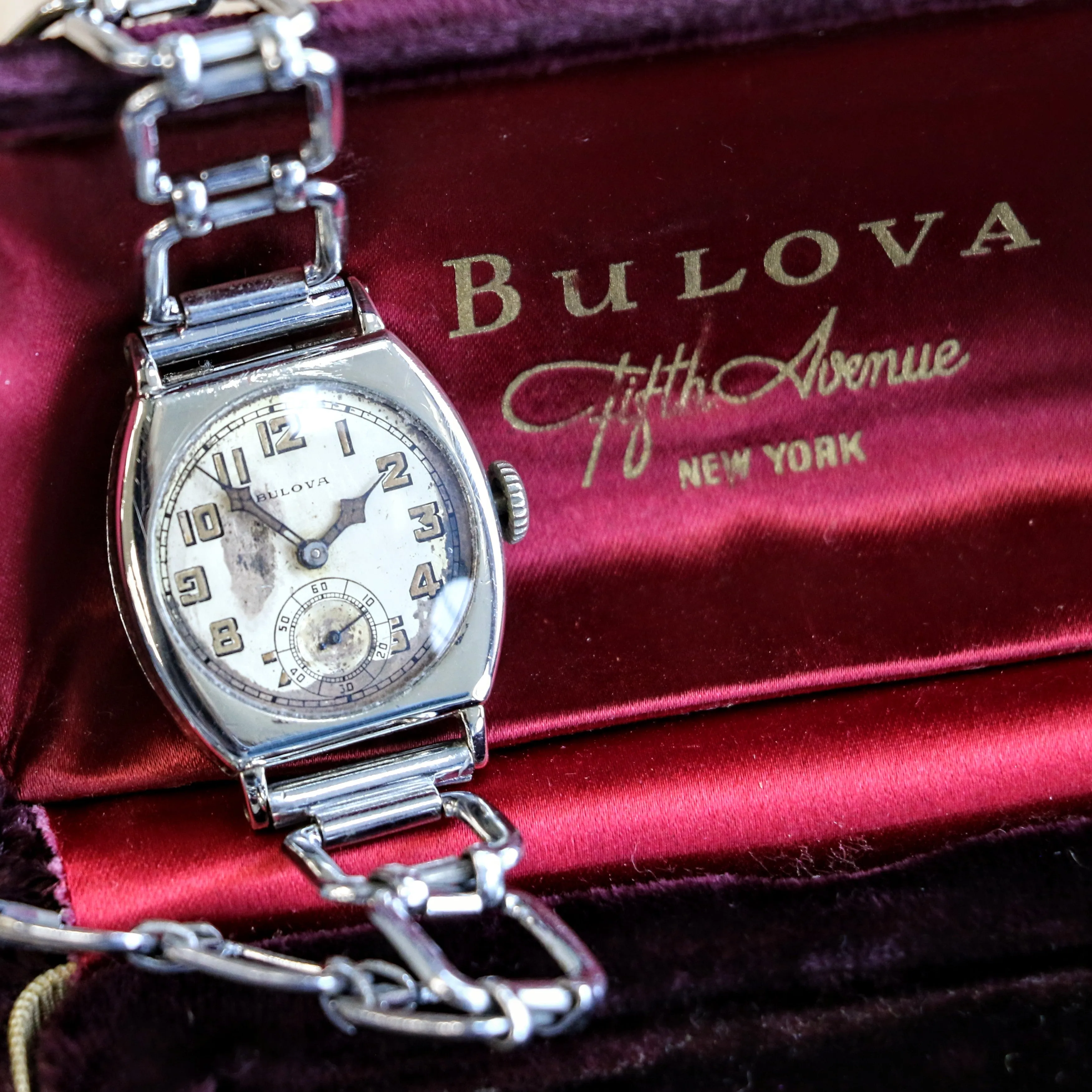 1928 BULOVA Spartan Watch 15 Jewels Cal. 10AN Art Deco Wristwatch