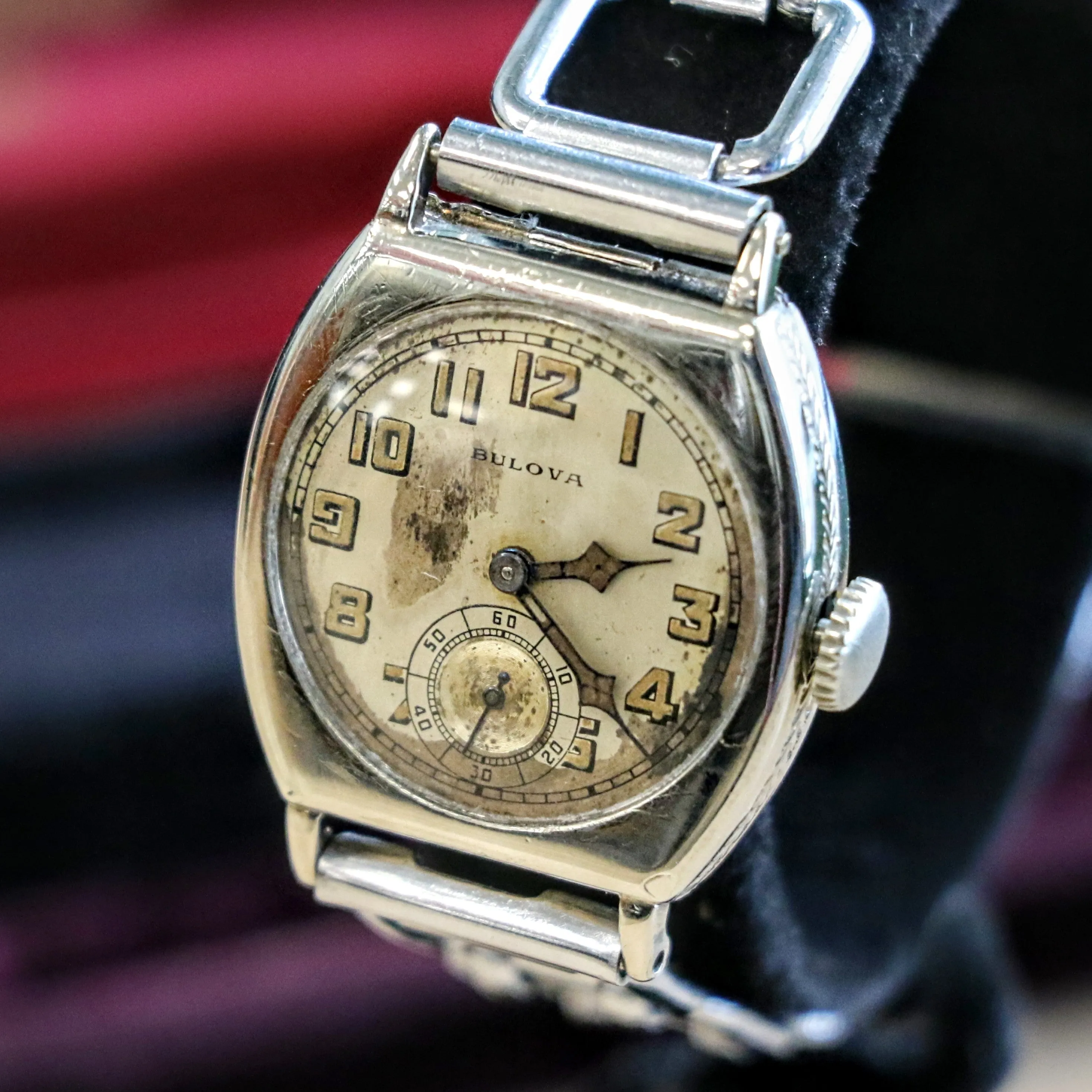 1928 BULOVA Spartan Watch 15 Jewels Cal. 10AN Art Deco Wristwatch