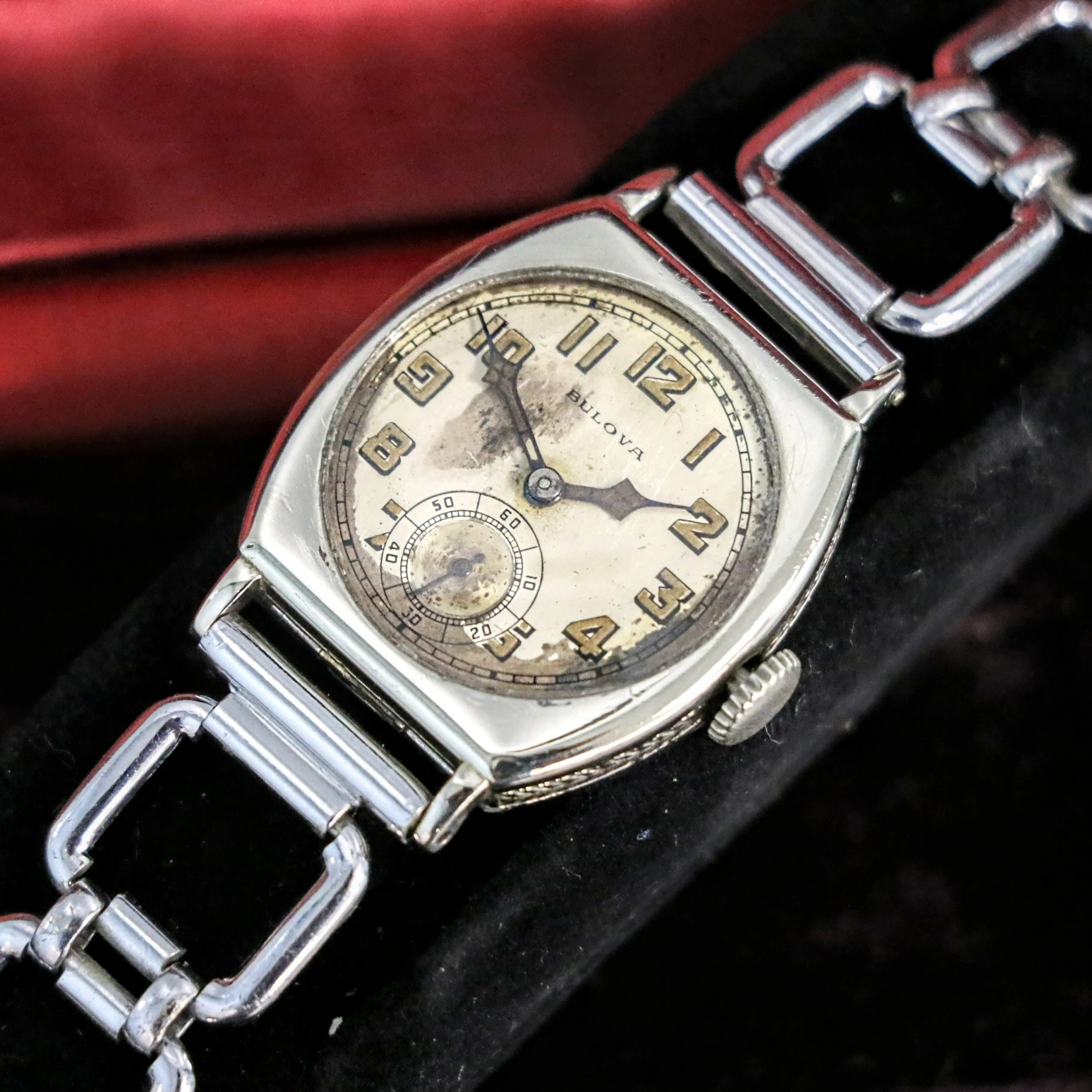 1928 BULOVA Spartan Watch 15 Jewels Cal. 10AN Art Deco Wristwatch