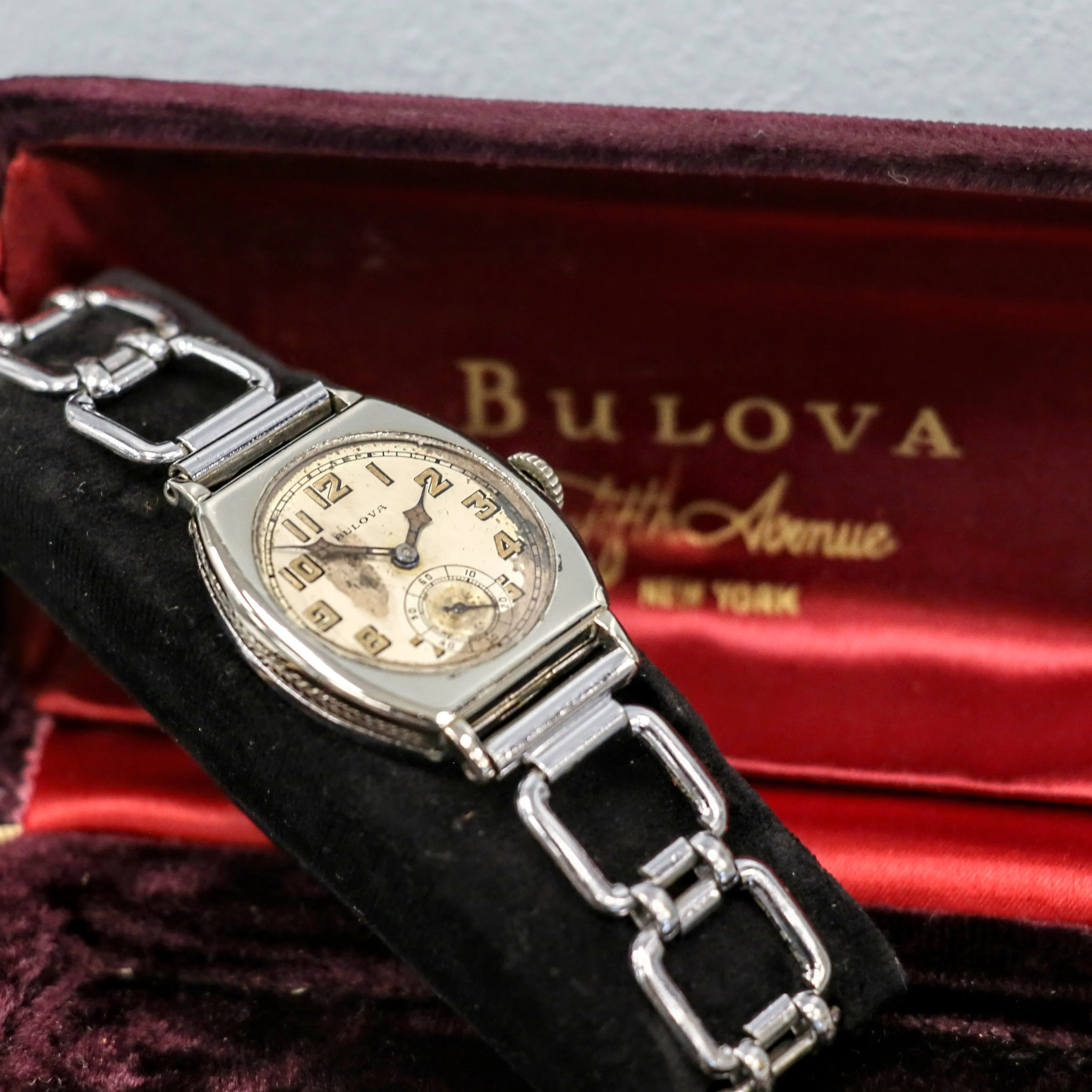1928 BULOVA Spartan Watch 15 Jewels Cal. 10AN Art Deco Wristwatch