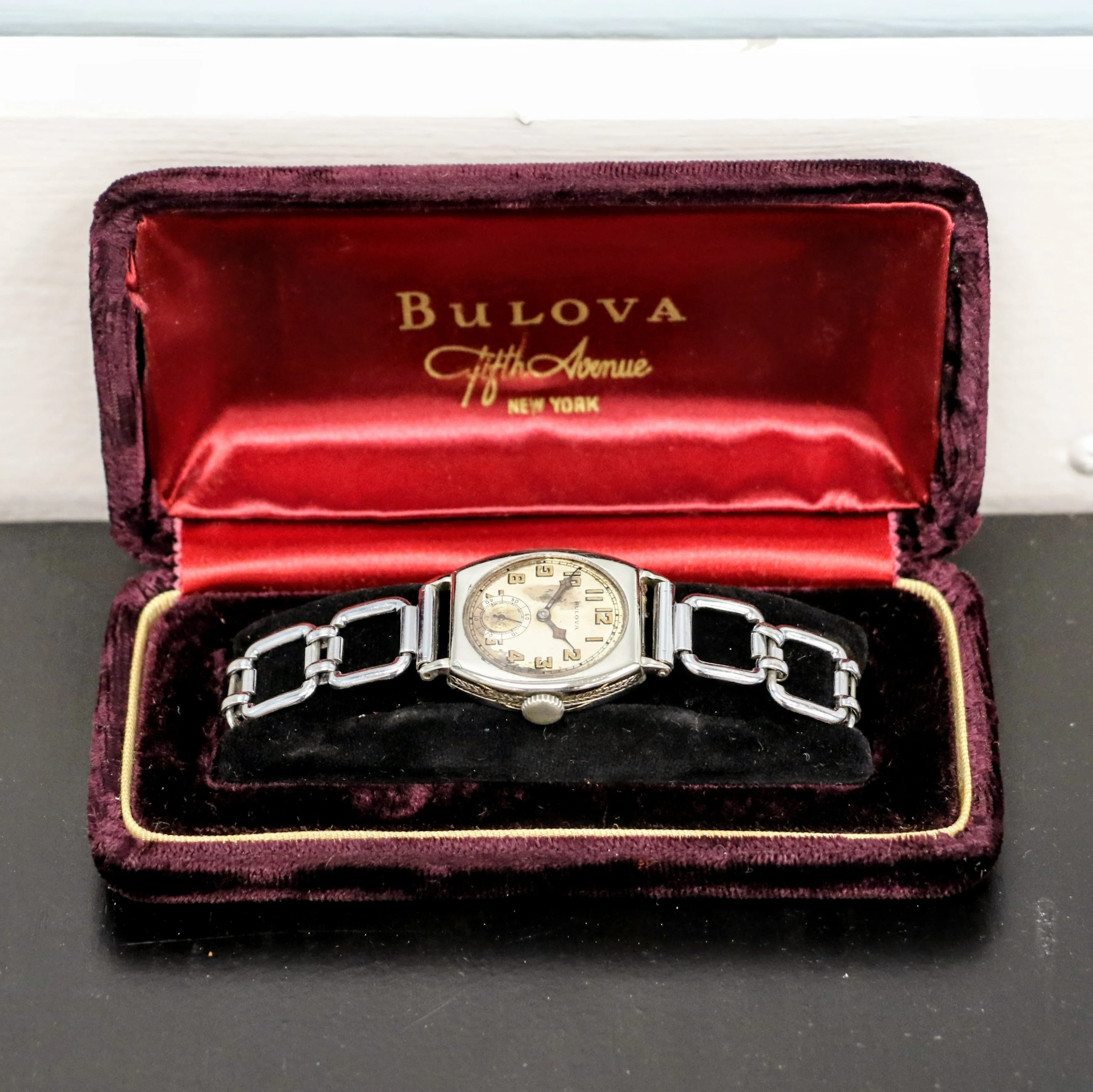 1928 BULOVA Spartan Watch 15 Jewels Cal. 10AN Art Deco Wristwatch
