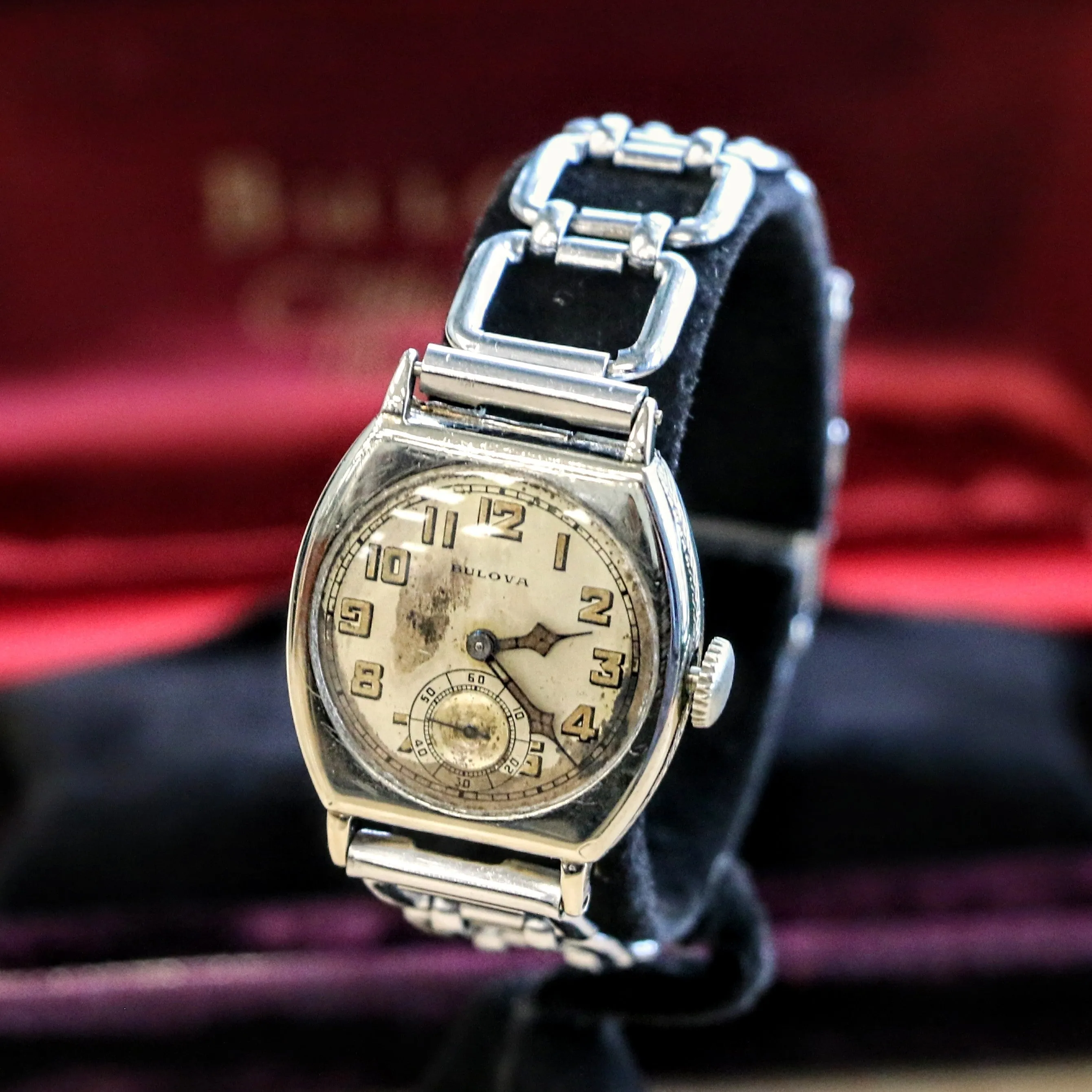 1928 BULOVA Spartan Watch 15 Jewels Cal. 10AN Art Deco Wristwatch
