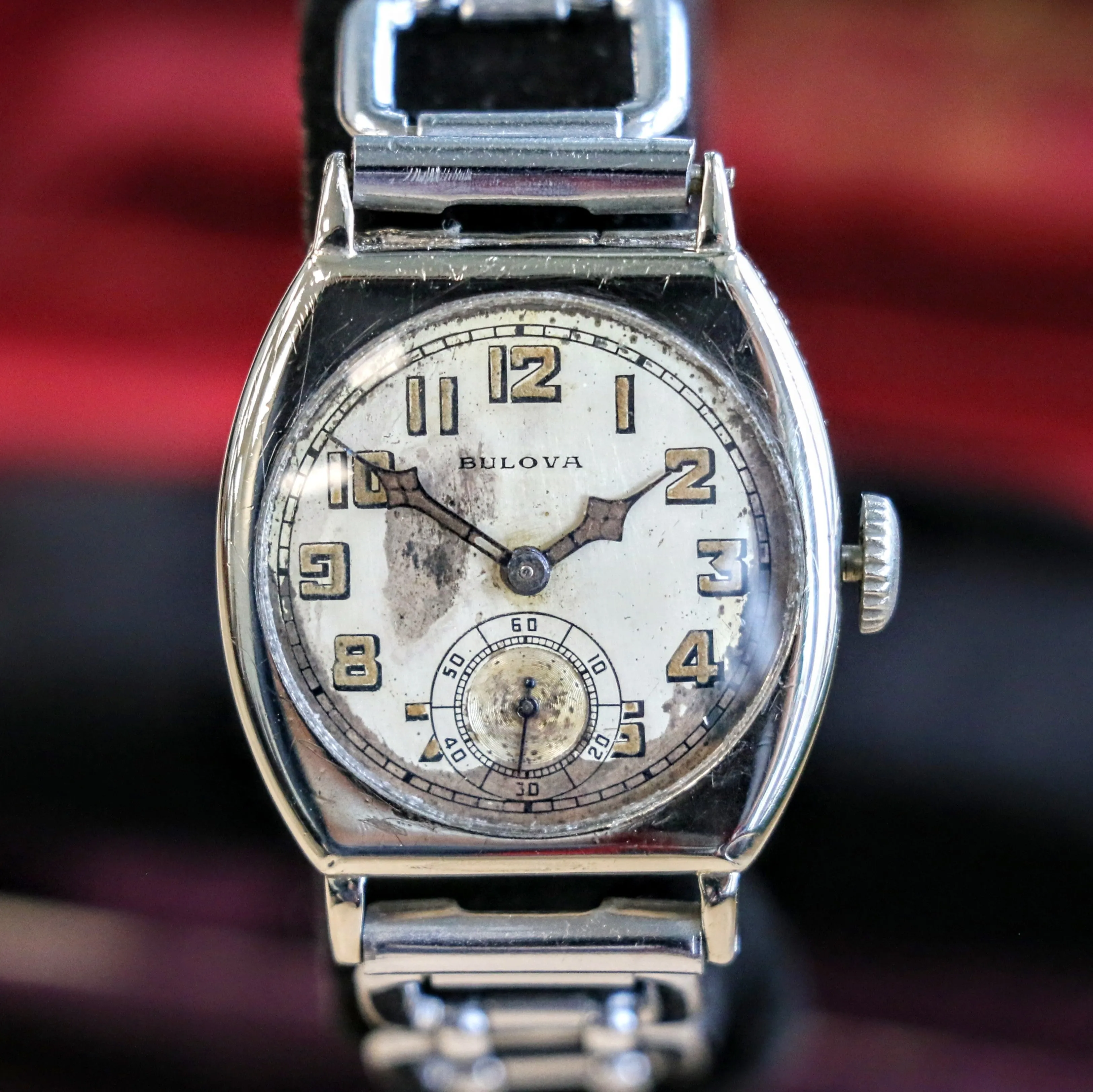 1928 BULOVA Spartan Watch 15 Jewels Cal. 10AN Art Deco Wristwatch