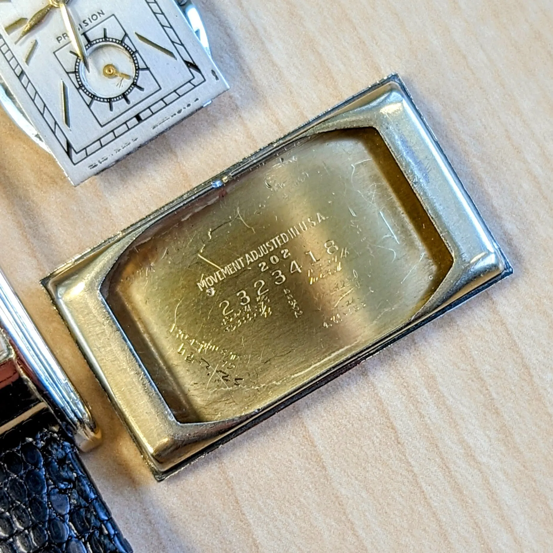 1935 GRUEN Curvex Precision Wristwatch 17 Jewels Cal. 311 Swiss Watch 14K GF
