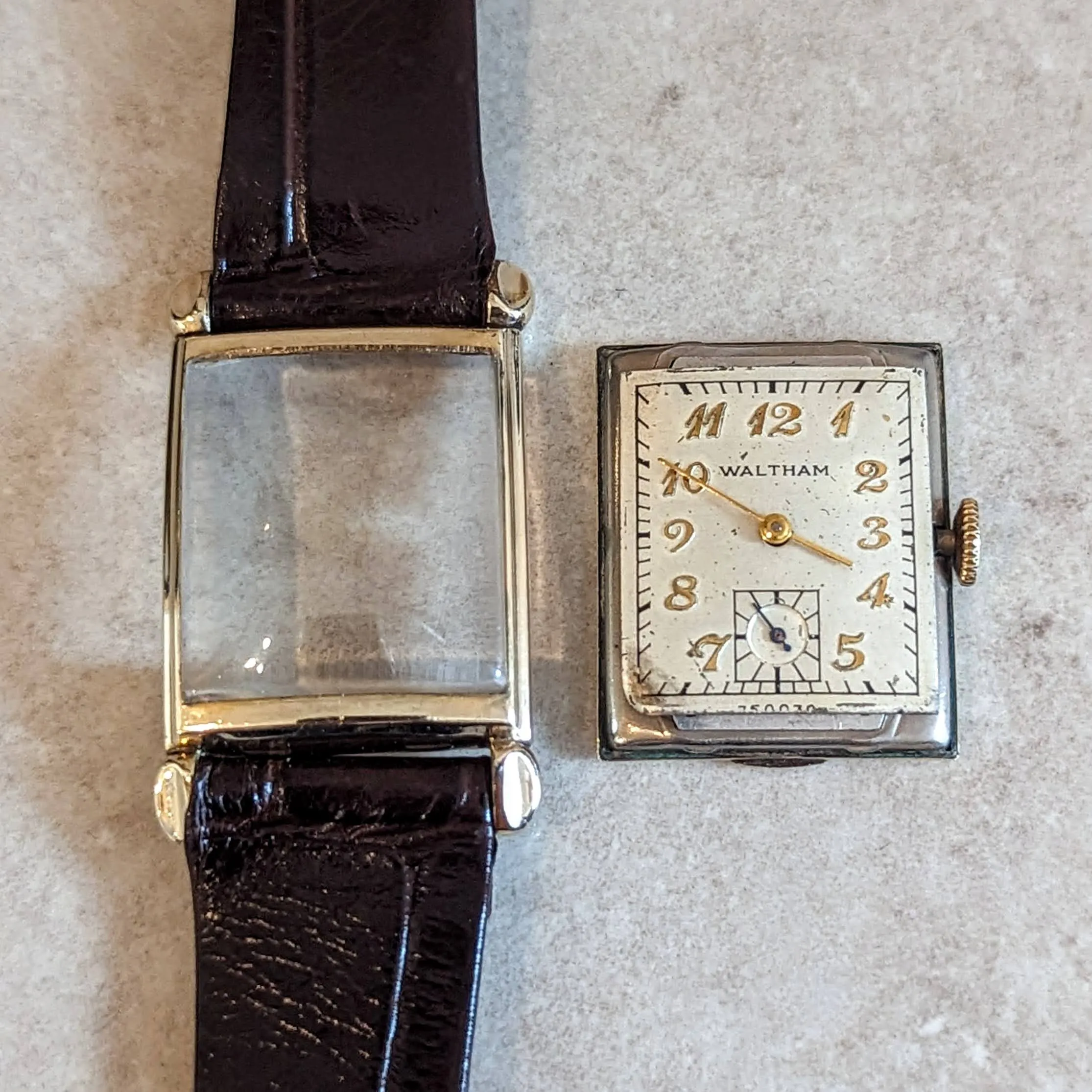 1940s WALTHAM Wristwatch 17 Jewels Cal. 750-B 4 ADJ'S Vintage U.S.A. Watch