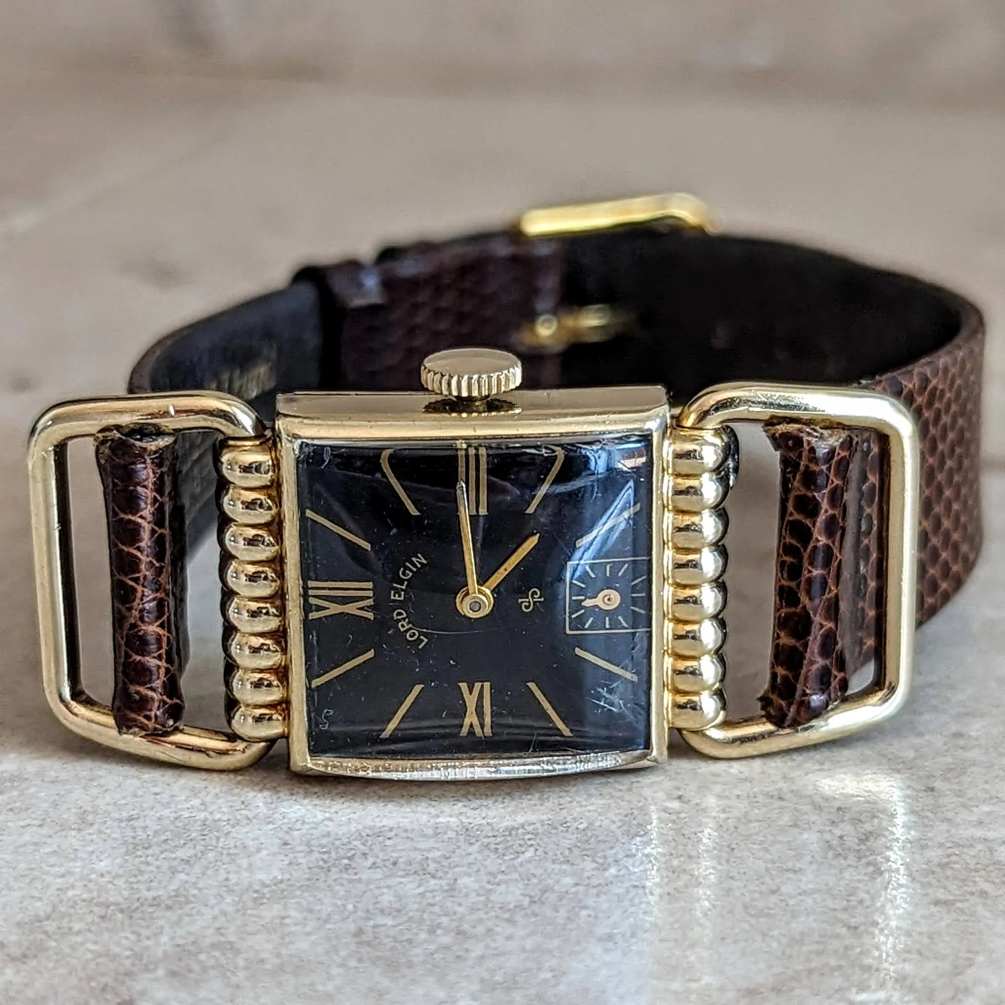 1950 LORD ELGIN Drivers Watch Ref. 4602 21 Jewels 4 ADJ’s Grade 626 U.S.A. Made Wristwatch