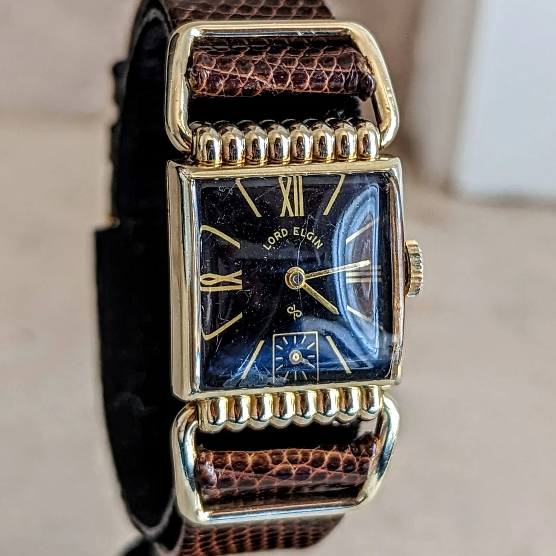1950 LORD ELGIN Drivers Watch Ref. 4602 21 Jewels 4 ADJ’s Grade 626 U.S.A. Made Wristwatch