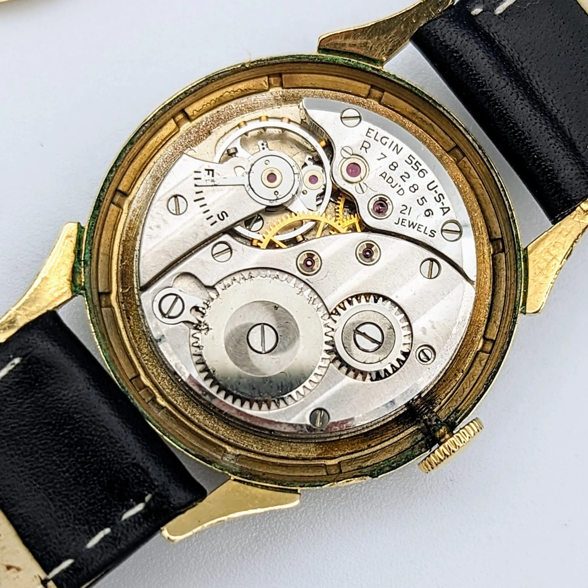 1952 Lord ELGIN Clubman Watch Cal. Grade 556 21 Jewels 14K GF Vintage Wristwatch