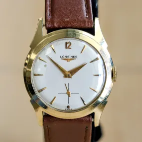 1954 LONGINES Watch 17 Jewels Ref. 2117 Cal. 23Z  Vintage 14K GOLD Wristwatch