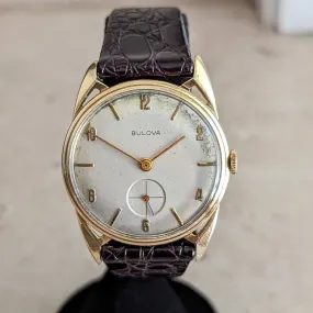 1956 BULOVA President "E" Wristwatch Cal. 10BU 17 Jewels Swiss Made Watch