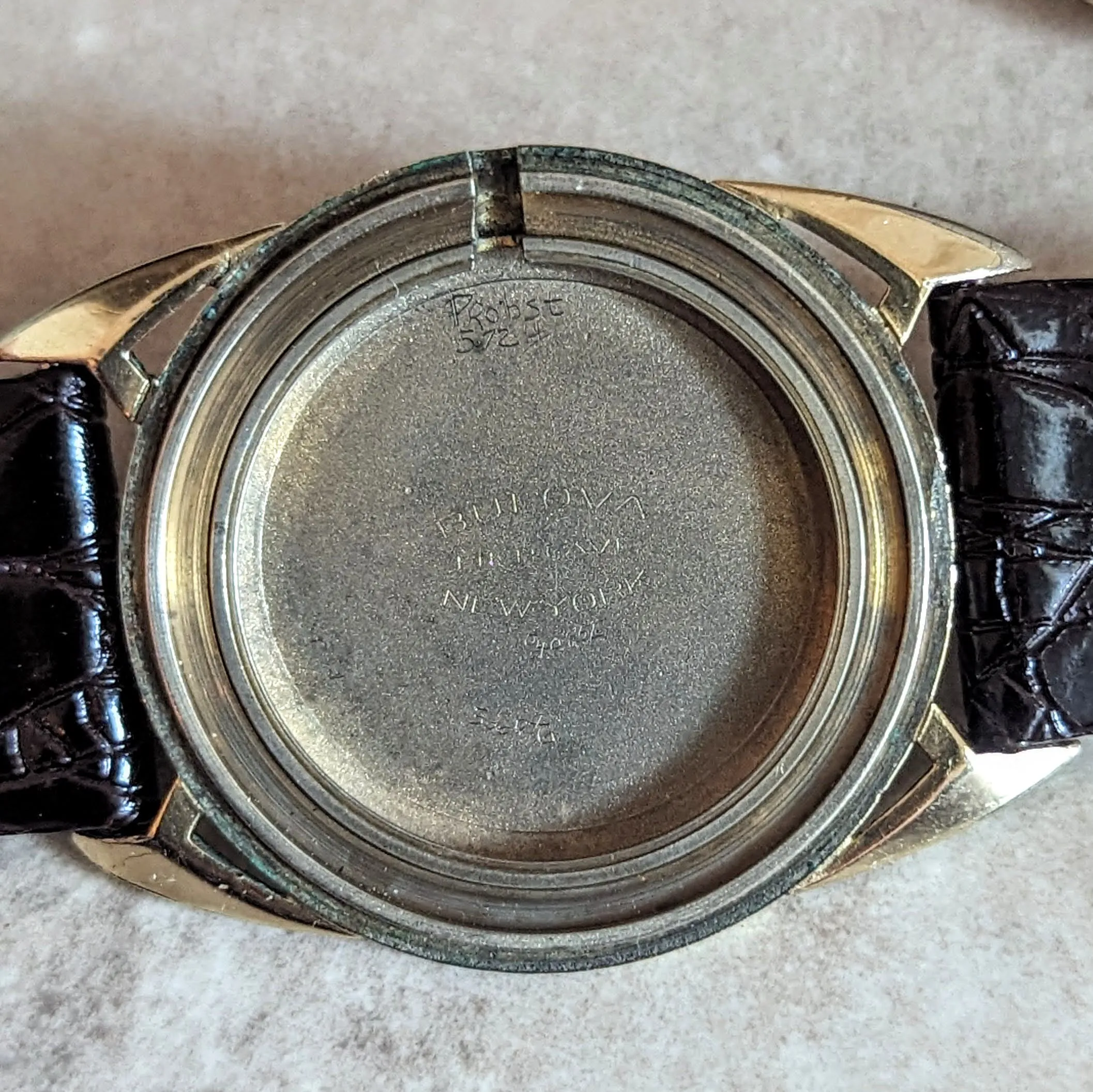 1956 BULOVA President "E" Wristwatch Cal. 10BU 17 Jewels Swiss Made Watch