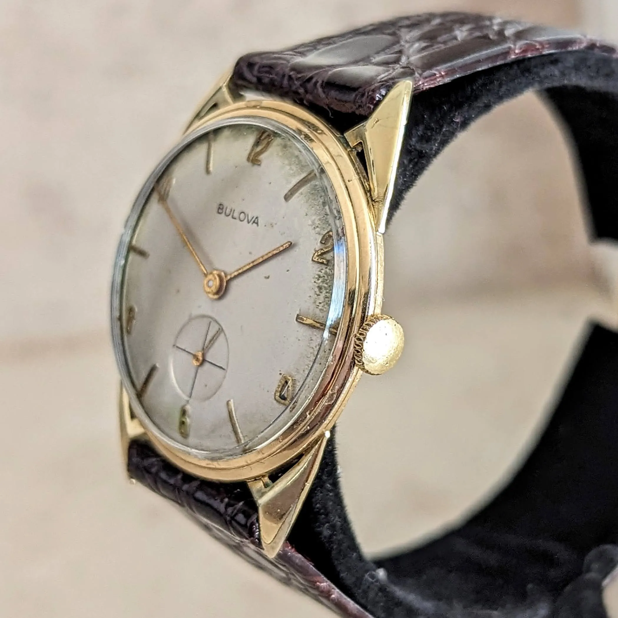 1956 BULOVA President "E" Wristwatch Cal. 10BU 17 Jewels Swiss Made Watch