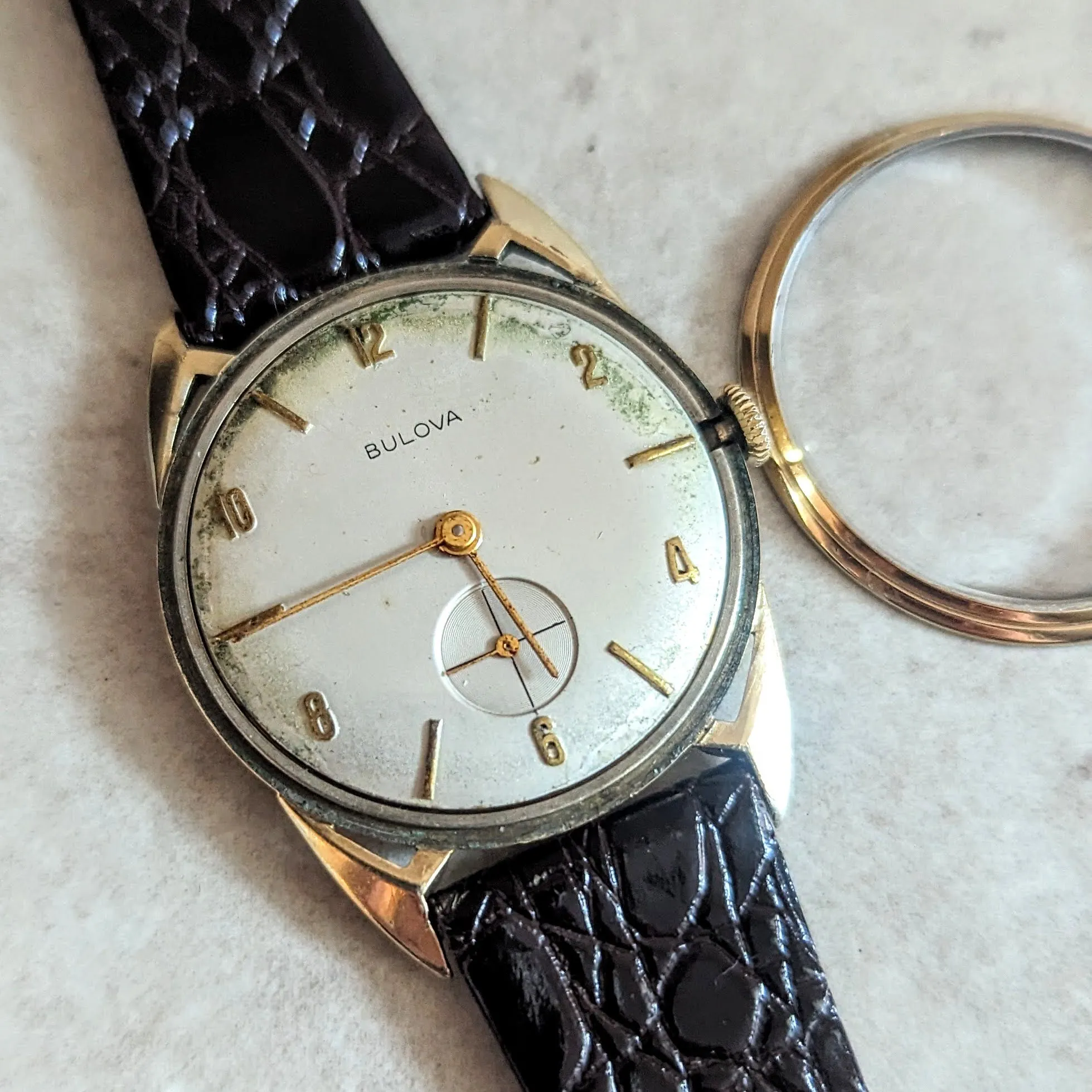 1956 BULOVA President "E" Wristwatch Cal. 10BU 17 Jewels Swiss Made Watch