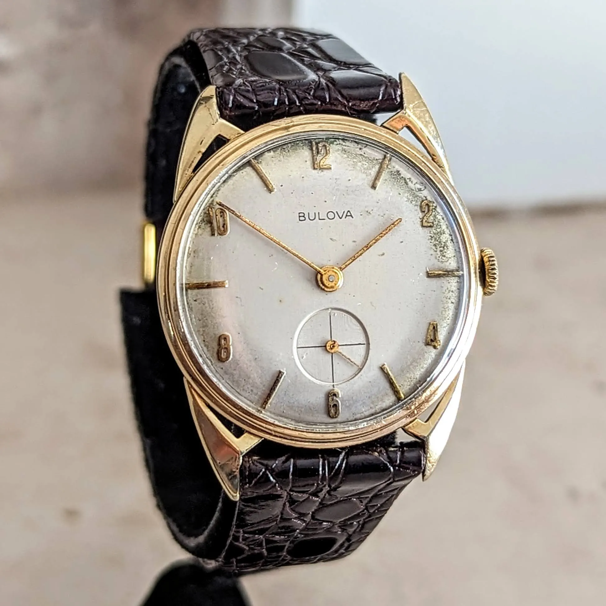 1956 BULOVA President "E" Wristwatch Cal. 10BU 17 Jewels Swiss Made Watch