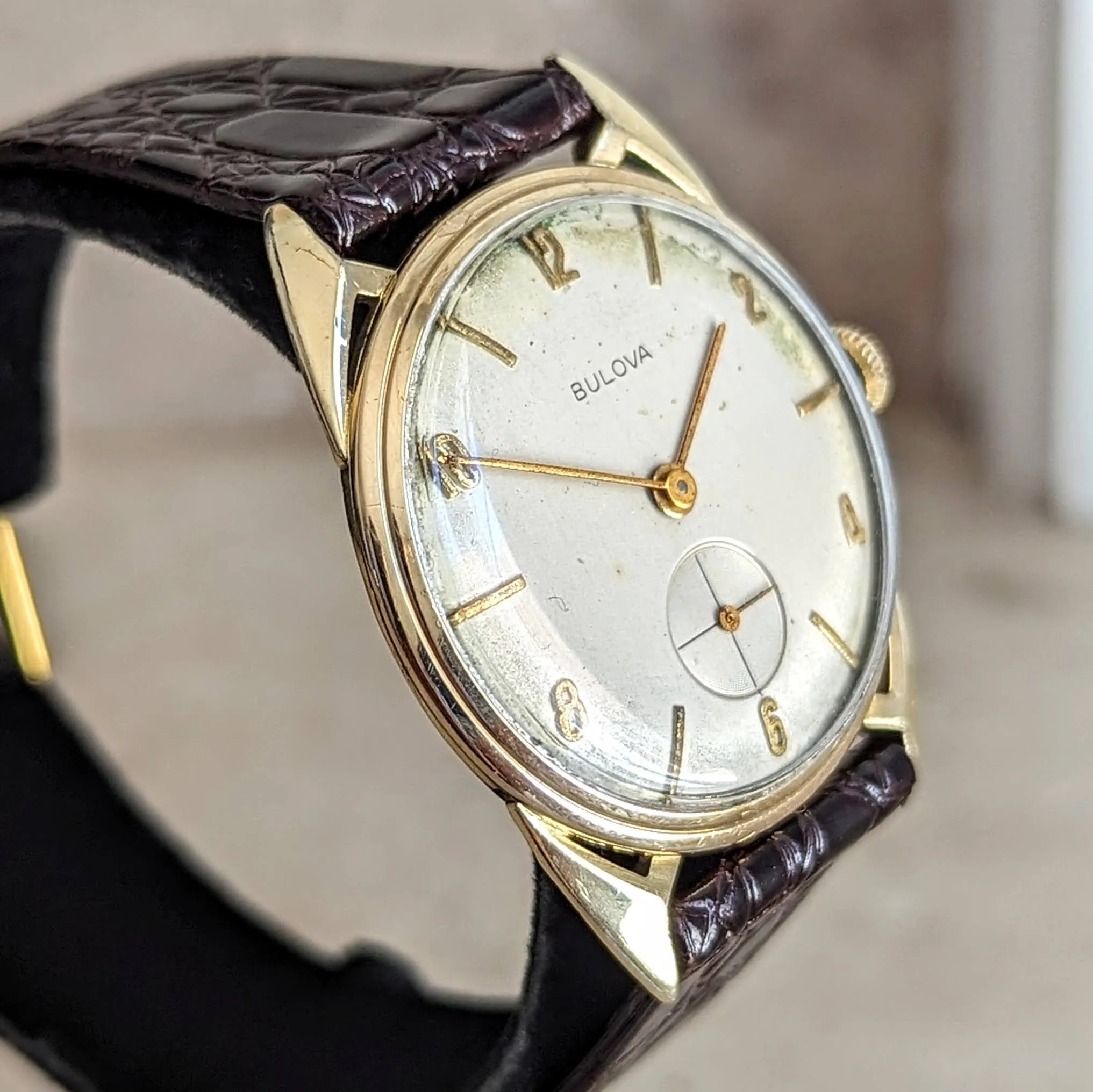 1956 BULOVA President "E" Wristwatch Cal. 10BU 17 Jewels Swiss Made Watch