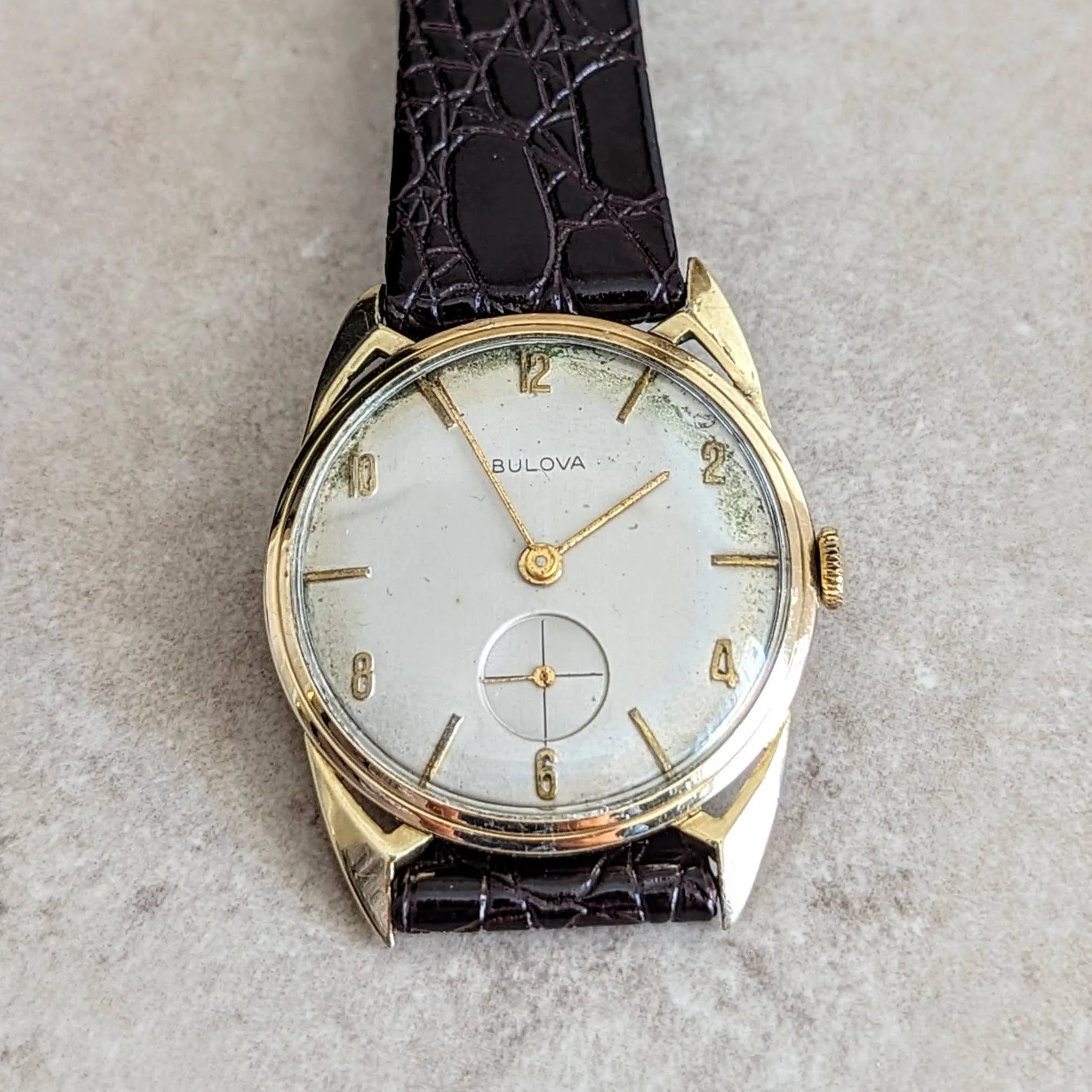 1956 BULOVA President "E" Wristwatch Cal. 10BU 17 Jewels Swiss Made Watch