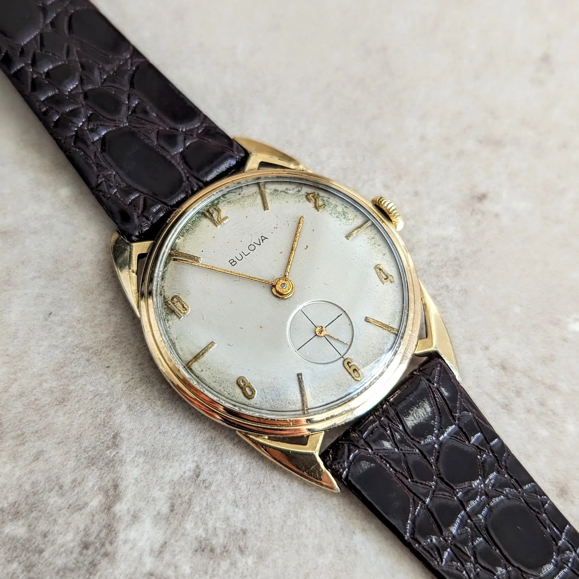 1956 BULOVA President "E" Wristwatch Cal. 10BU 17 Jewels Swiss Made Watch