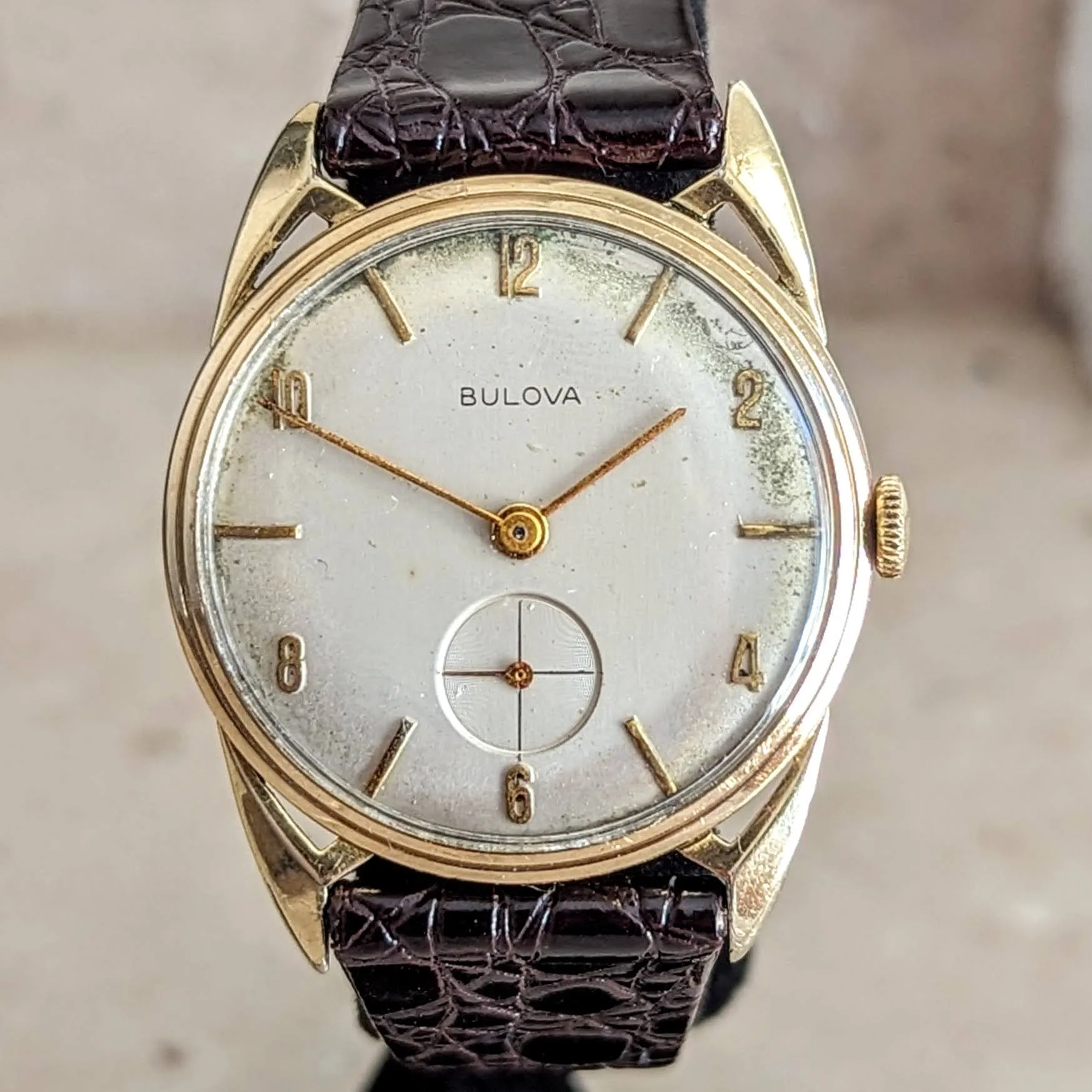 1956 BULOVA President "E" Wristwatch Cal. 10BU 17 Jewels Swiss Made Watch