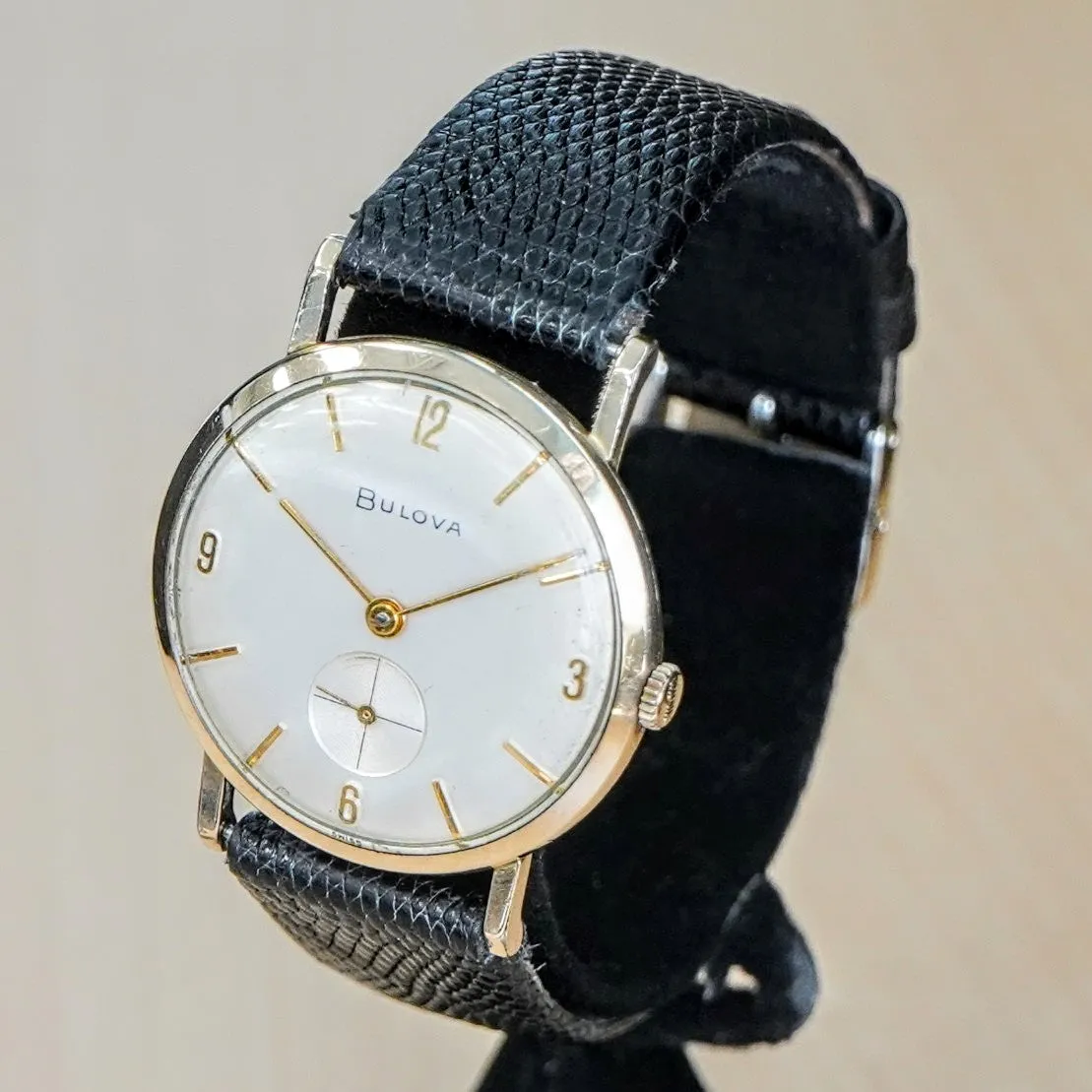 1961 BULOVA Swiss Mechanical Dress Watch – 32mm Super-Thin Round Case Wristwatch
