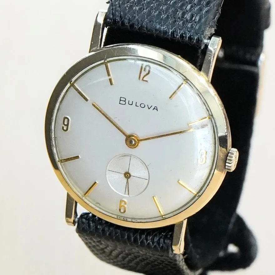 1961 BULOVA Swiss Mechanical Dress Watch – 32mm Super-Thin Round Case Wristwatch