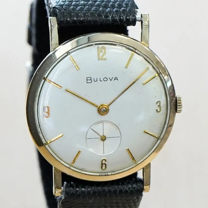 1961 BULOVA Swiss Mechanical Dress Watch – 32mm Super-Thin Round Case Wristwatch