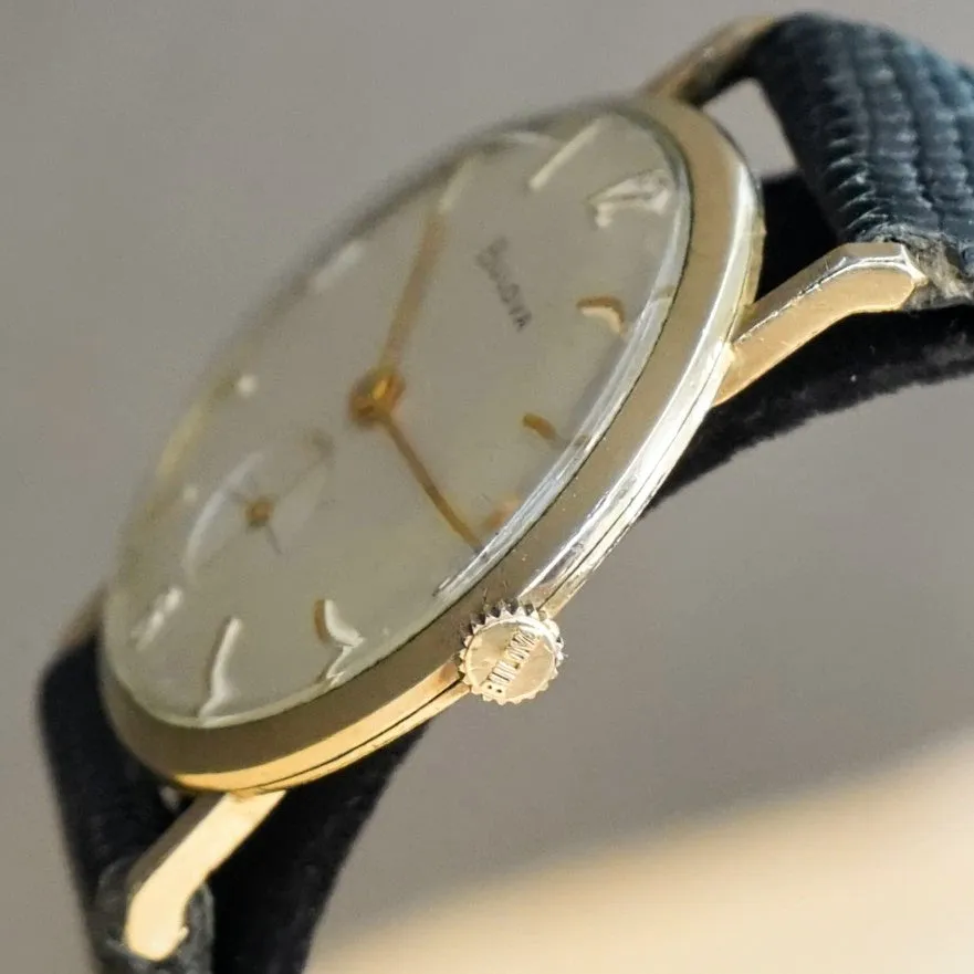 1961 BULOVA Swiss Mechanical Dress Watch – 32mm Super-Thin Round Case Wristwatch