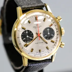 1965 BREITLING Top Time Chronograph Wristwatch Ref. 2000-33 Panda Dial Watch