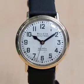 1967 BULOVA Accutron "202" Railroad Approved Watch 214 Movement GF Wristwatch