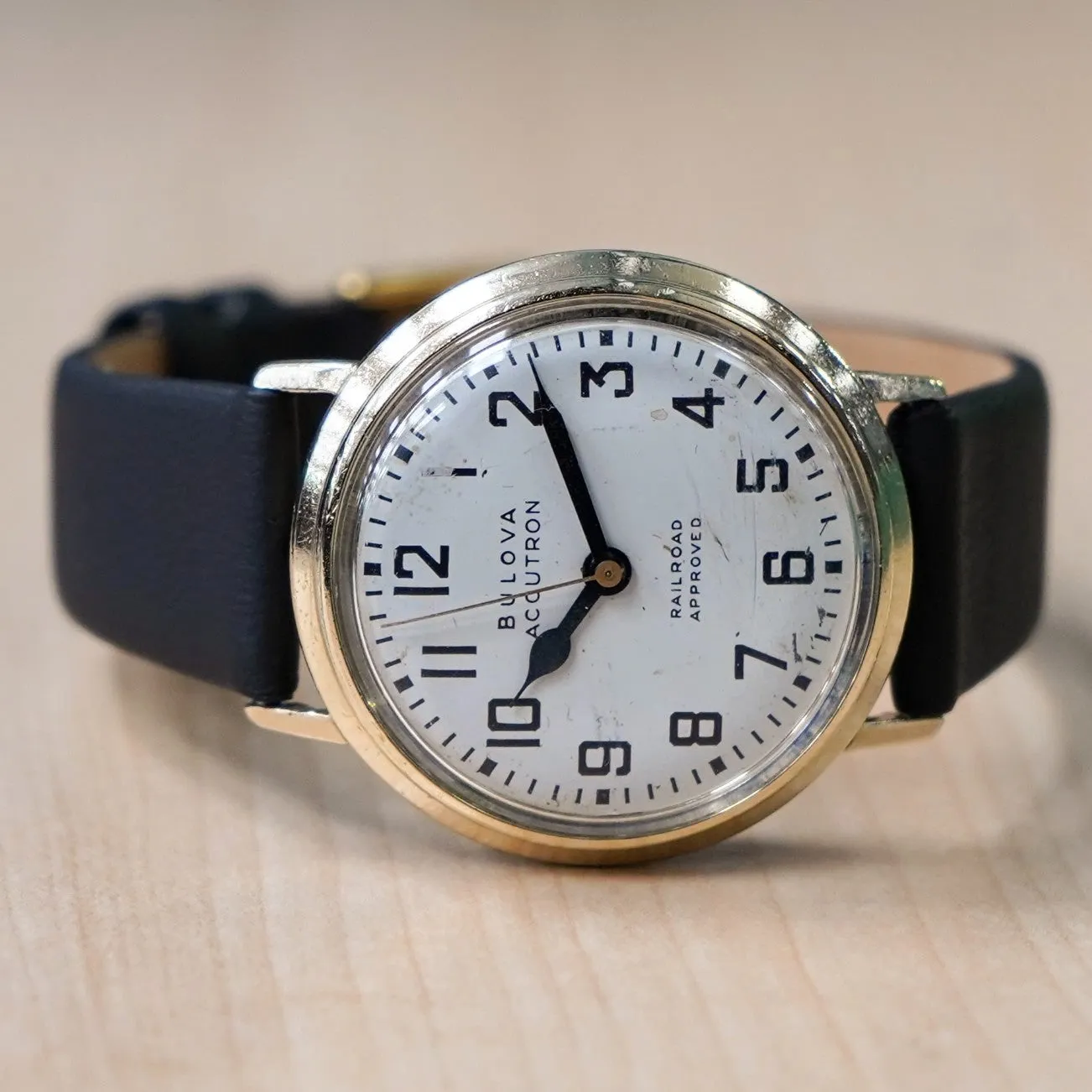 1967 BULOVA Accutron "202" Railroad Approved Watch 214 Movement GF Wristwatch