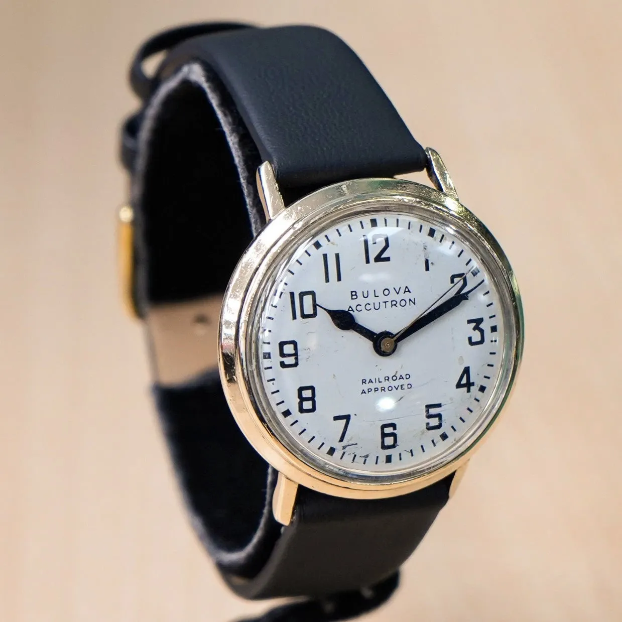 1967 BULOVA Accutron "202" Railroad Approved Watch 214 Movement GF Wristwatch