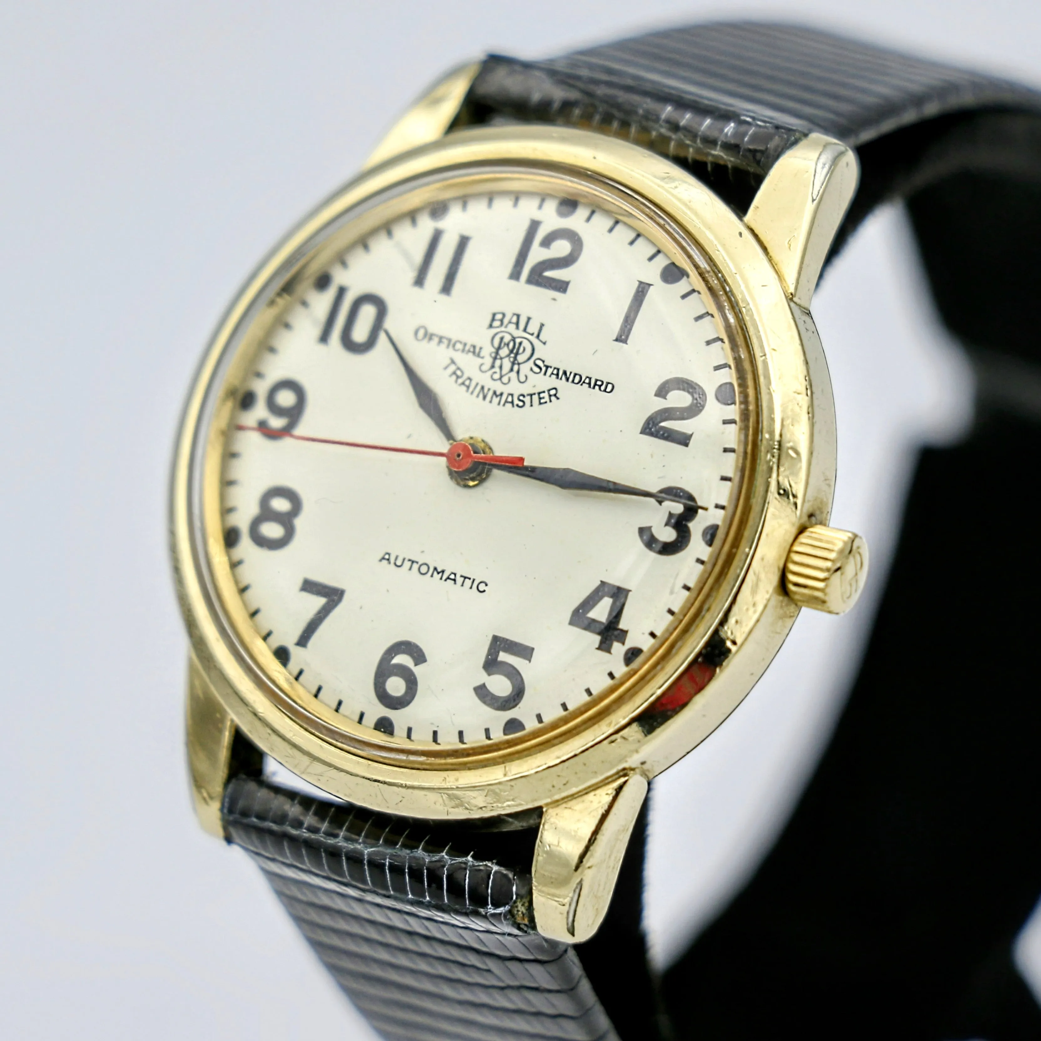 1970 BALL Watch Official RR Standard Trainmaster 25 Jewels Vintage Wristwatch