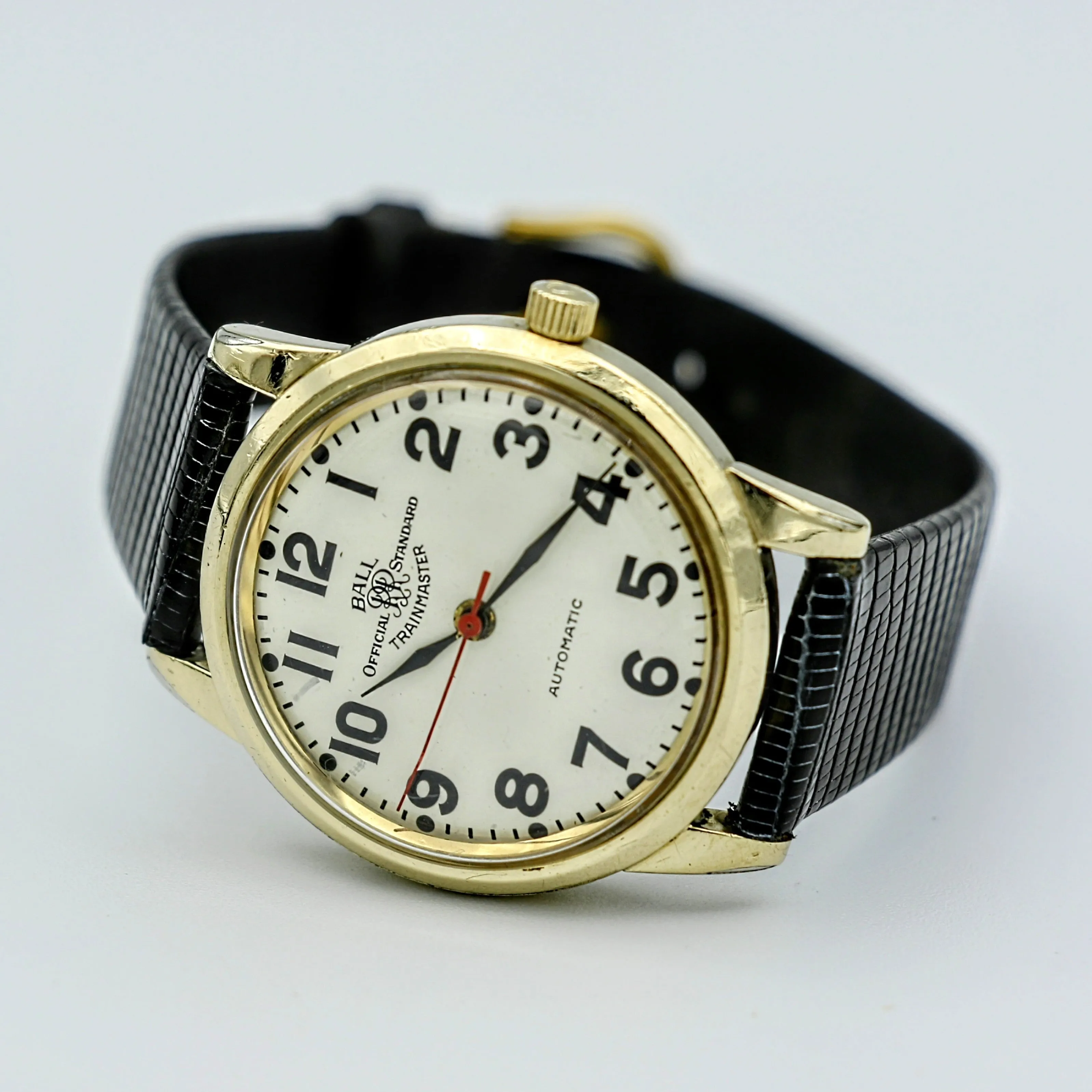 1970 BALL Watch Official RR Standard Trainmaster 25 Jewels Vintage Wristwatch