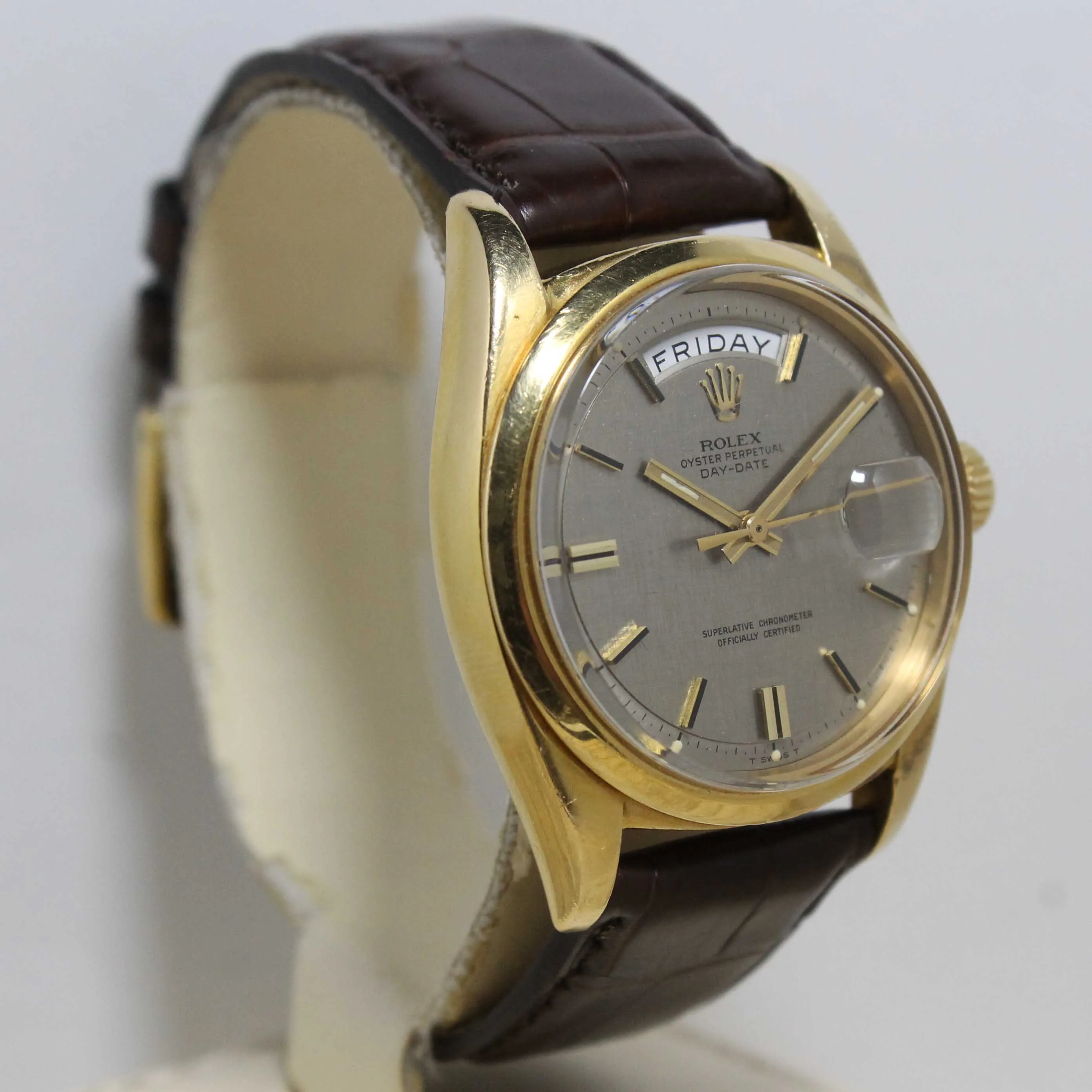 1971 Rolex Day Date Linen Dial Ref. 1802