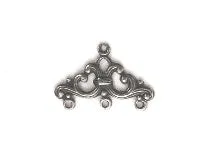 25mm Connector, 3 strand, Classic Silver,- 6 each