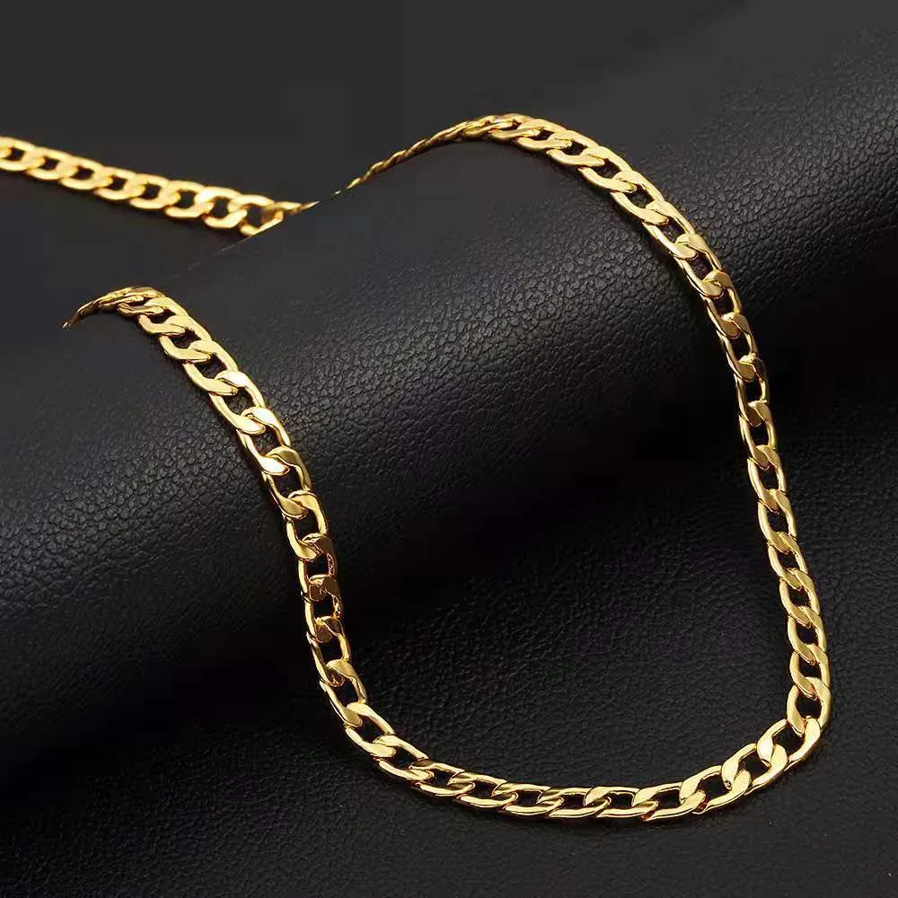 316L Stainless Steel Plain Circle Cuban Chain Street Style Hot Punk Fashion Woman
