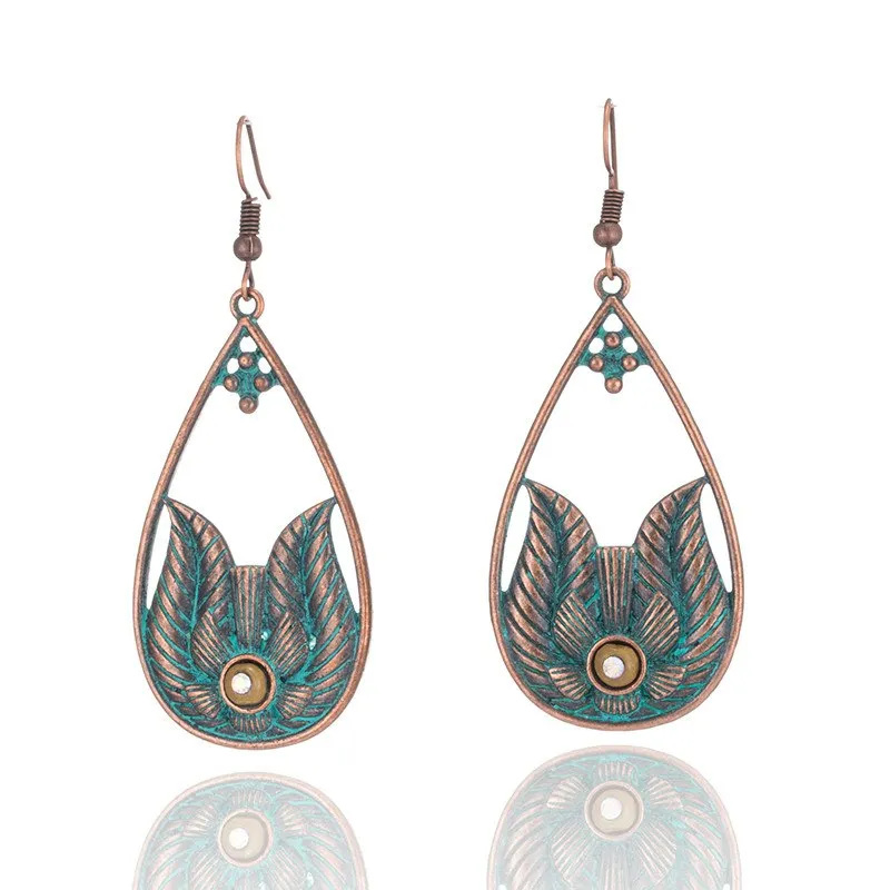 4 vary Bohemian Blue charm Earrings