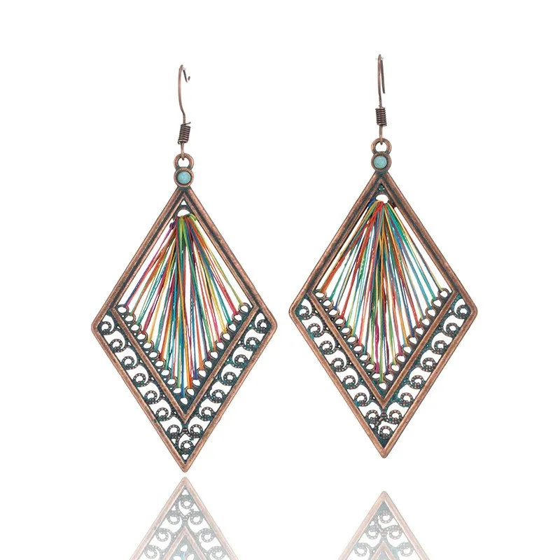 4 vary Bohemian Blue charm Earrings